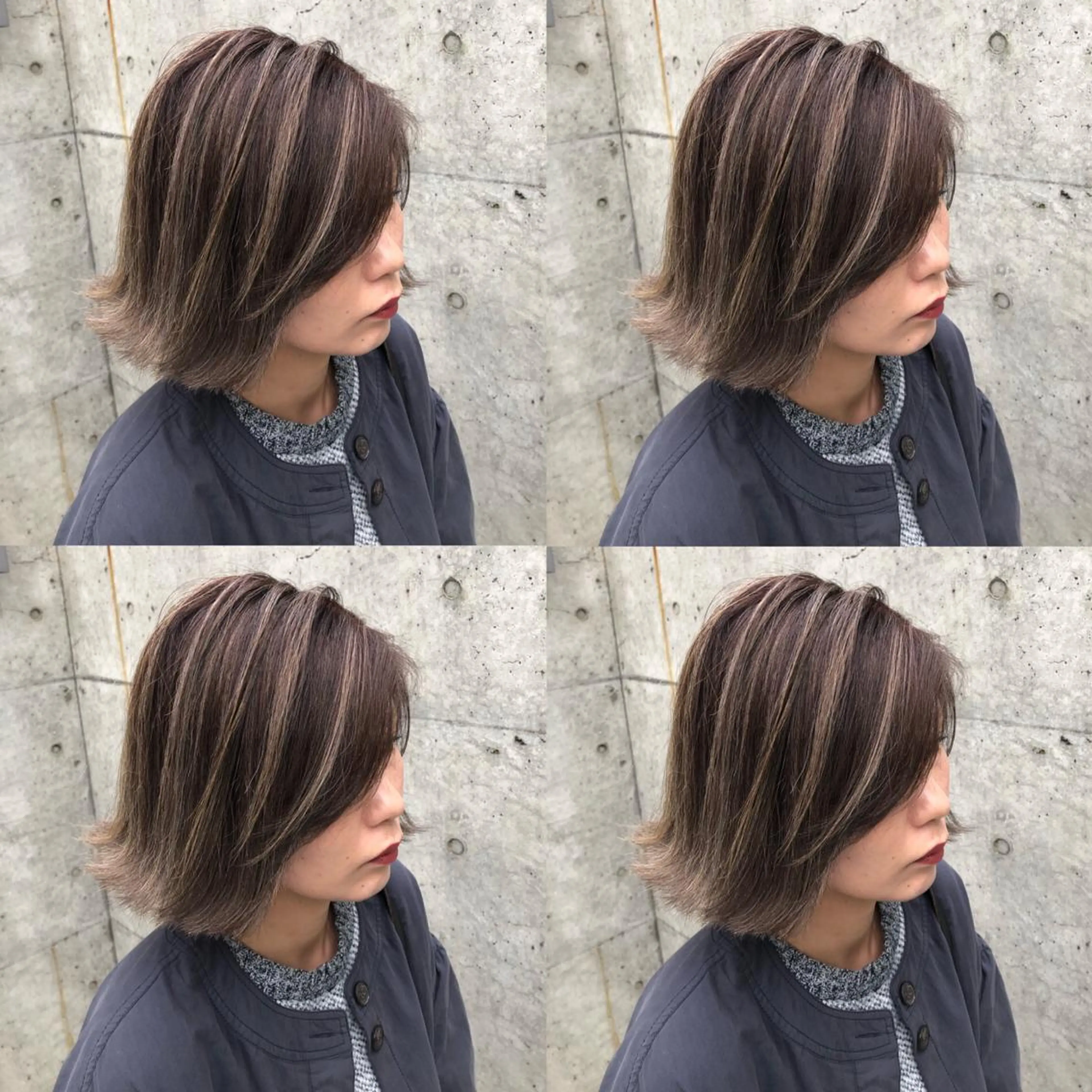 ショート カラー ヘアアレンジ メンズ キッズ 💟Chloe原宿店 🩶ハイトーンのヘアスタイル