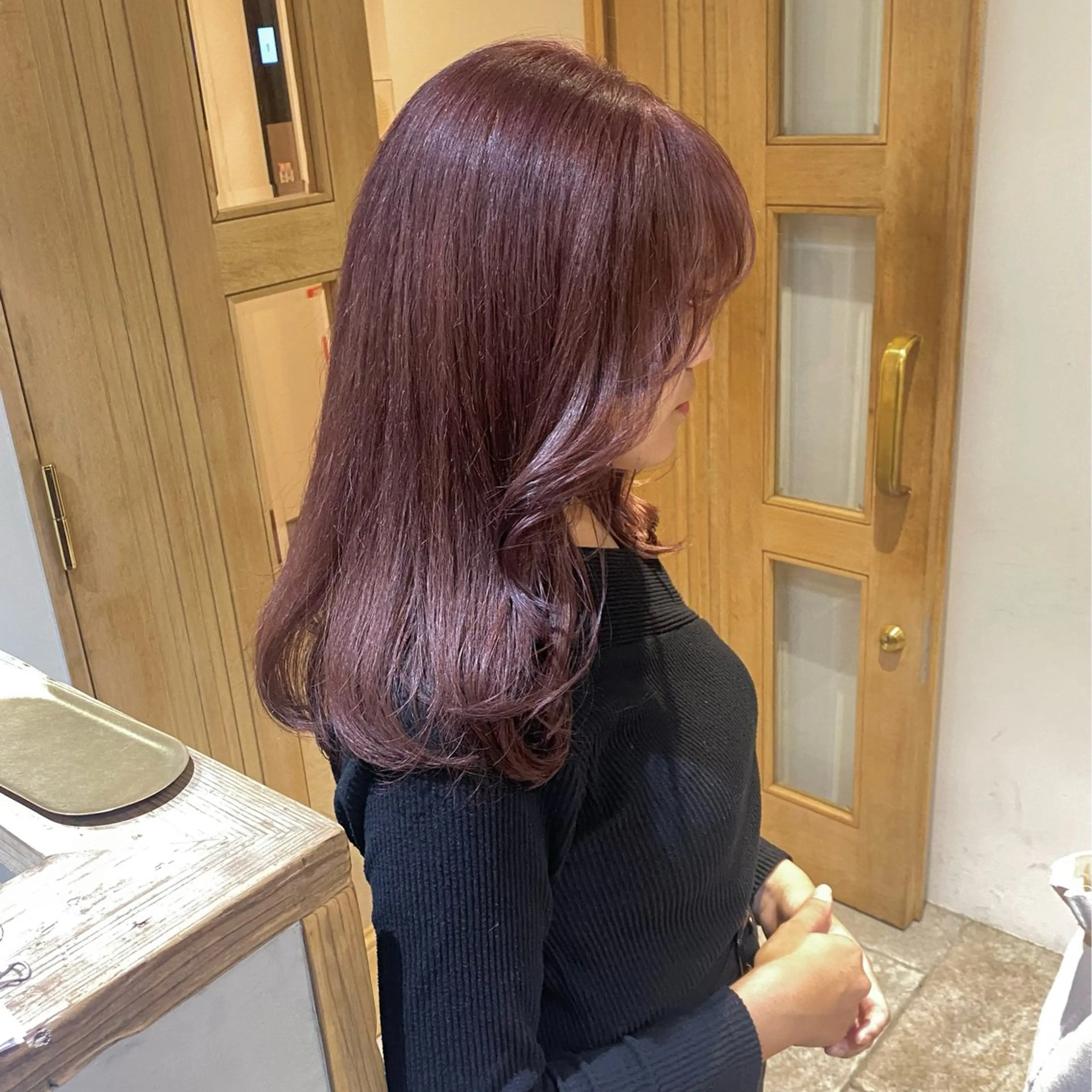 ロング カラー カット ヘアカラー トリートメント otoha✳︎ くすみカラーのヘアスタイル