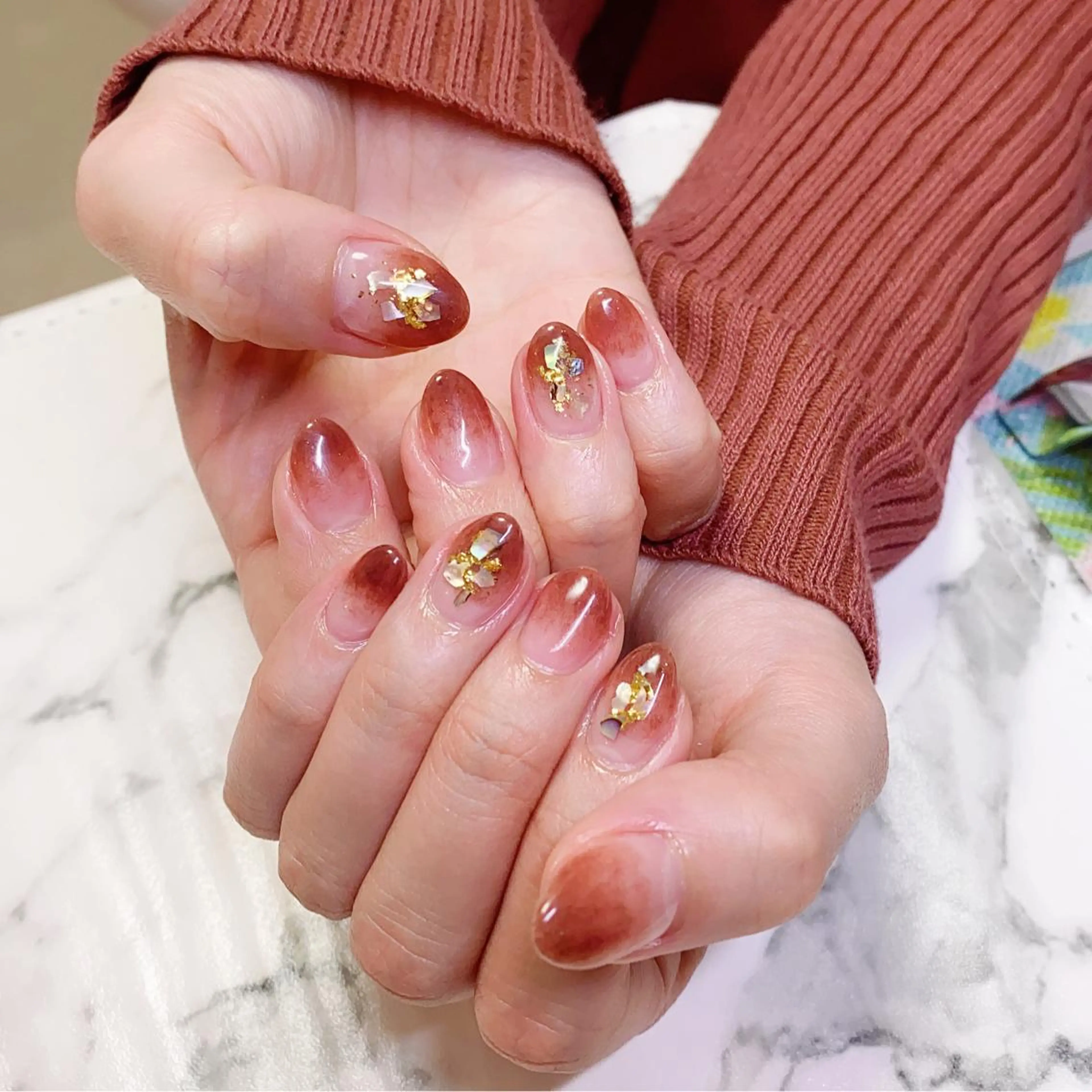 ロング カラー ネイル アートネイル ジェルネイル パラジェル Q Free nailsのネイルデザイン