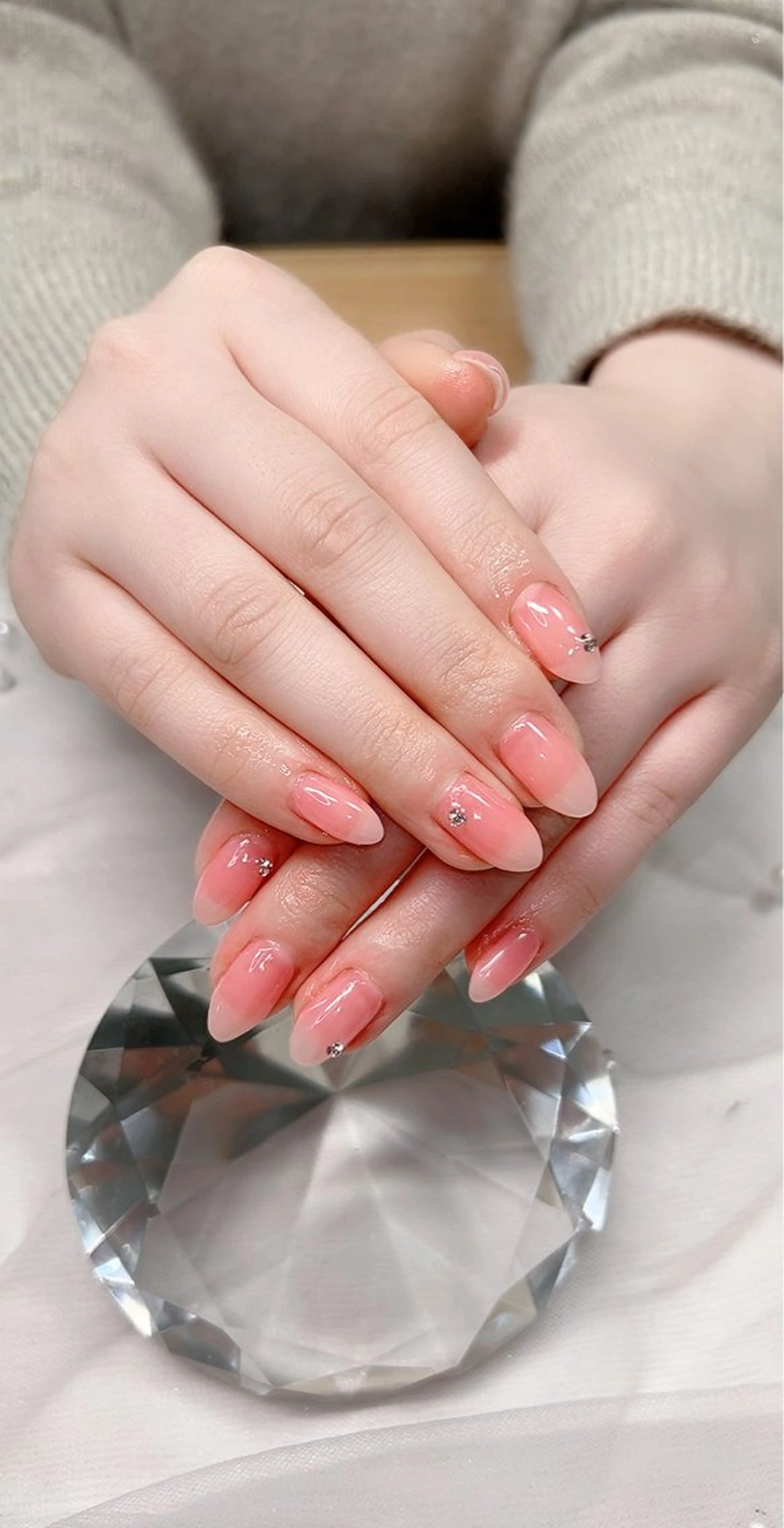 ネイル ワンカラーネイル ピンク Cute Tips nailのネイルデザイン