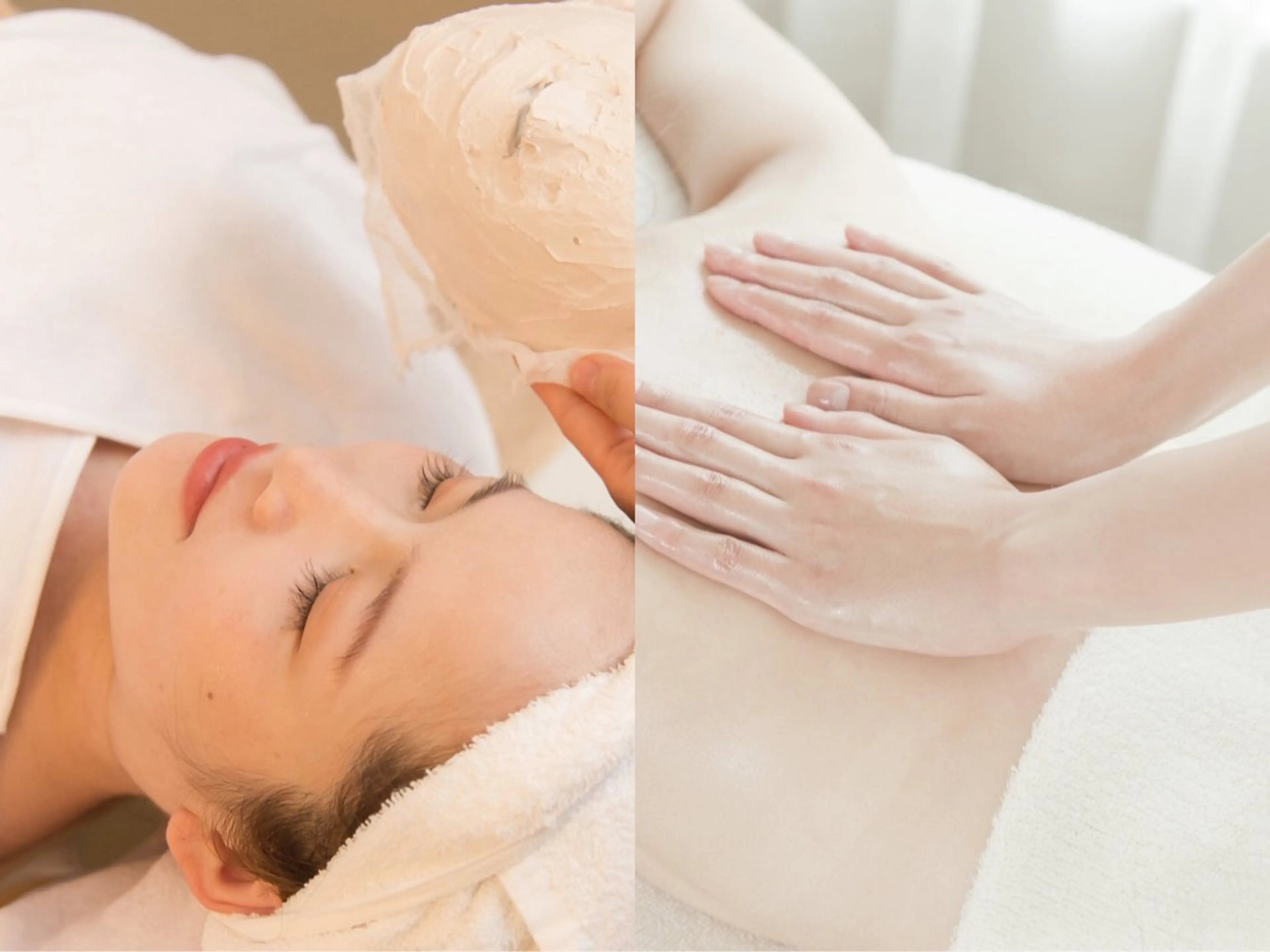 おすすめ【女子必見】コルギ小顔矯正・石膏パック+全身アロマ美脚リンパ100分¥8500ー¥7990の写真