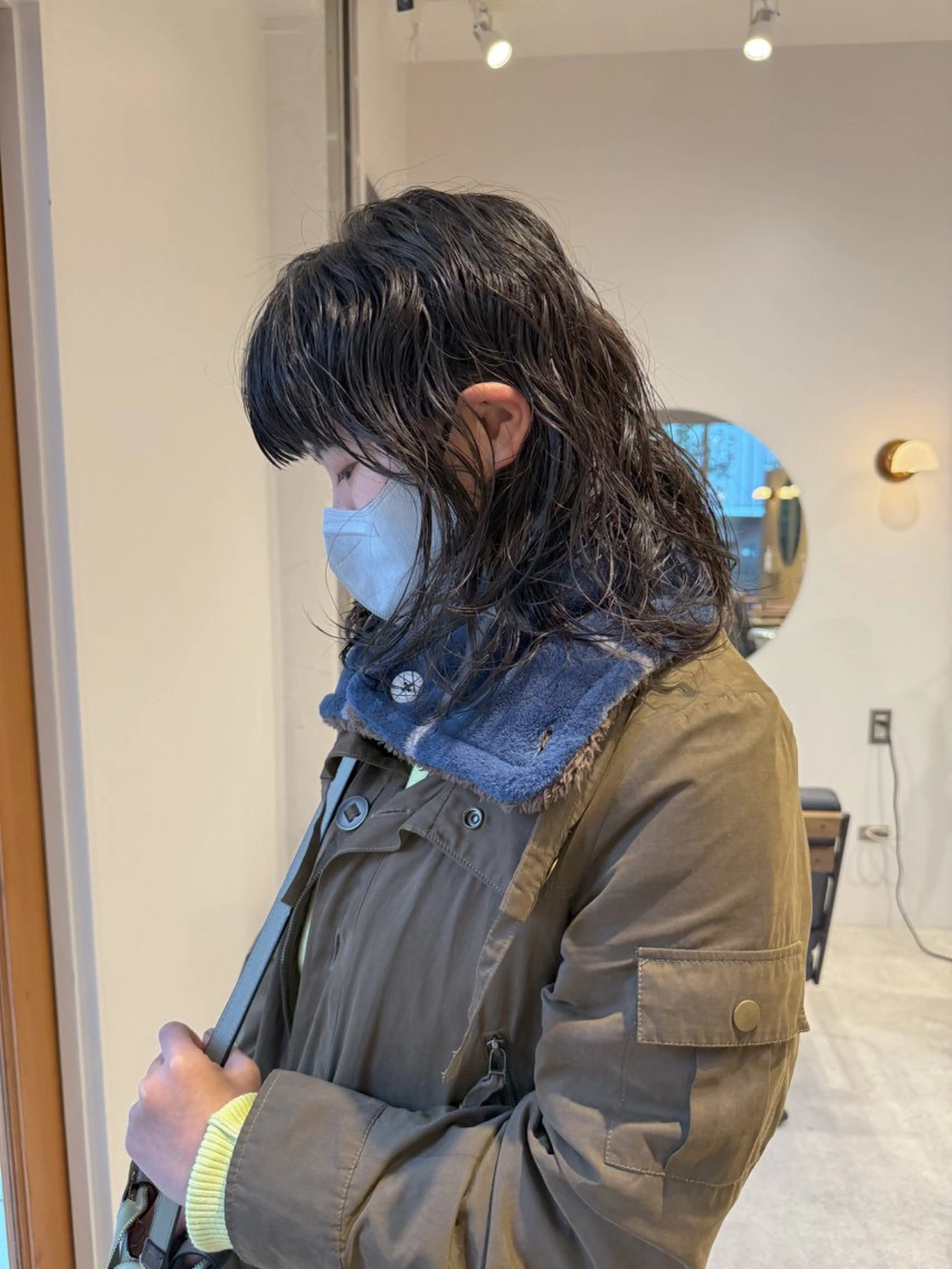 セミロング パーマ パーマ/ボブ /レイヤー チヒロのヘアスタイル