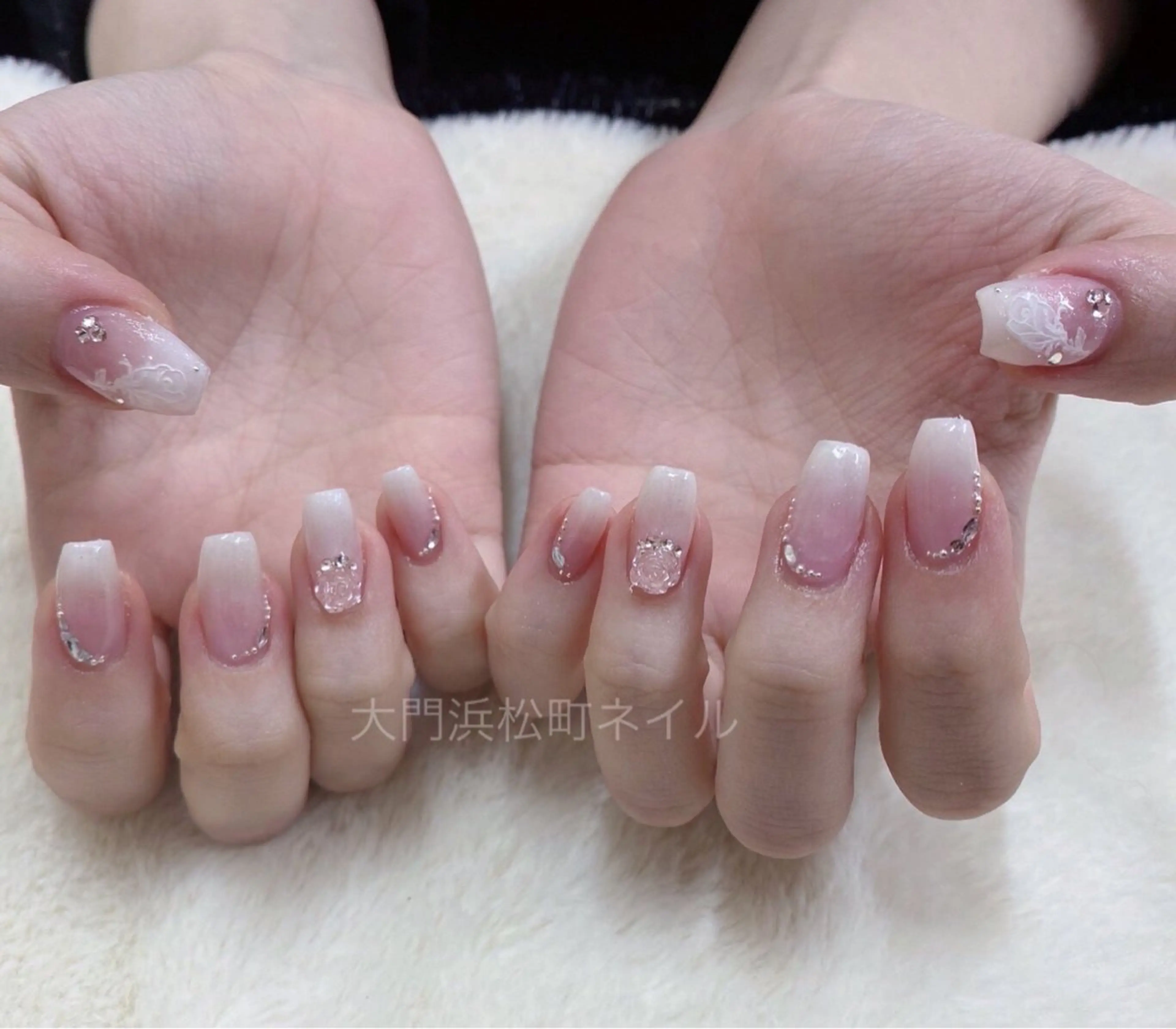 ネイル ボルドー フレンチネイル ガラスフレンチ マグネットネイル ミラーネイル ハンドネイル ハンドケア 大門浜松町 ネイルのネイルデザイン