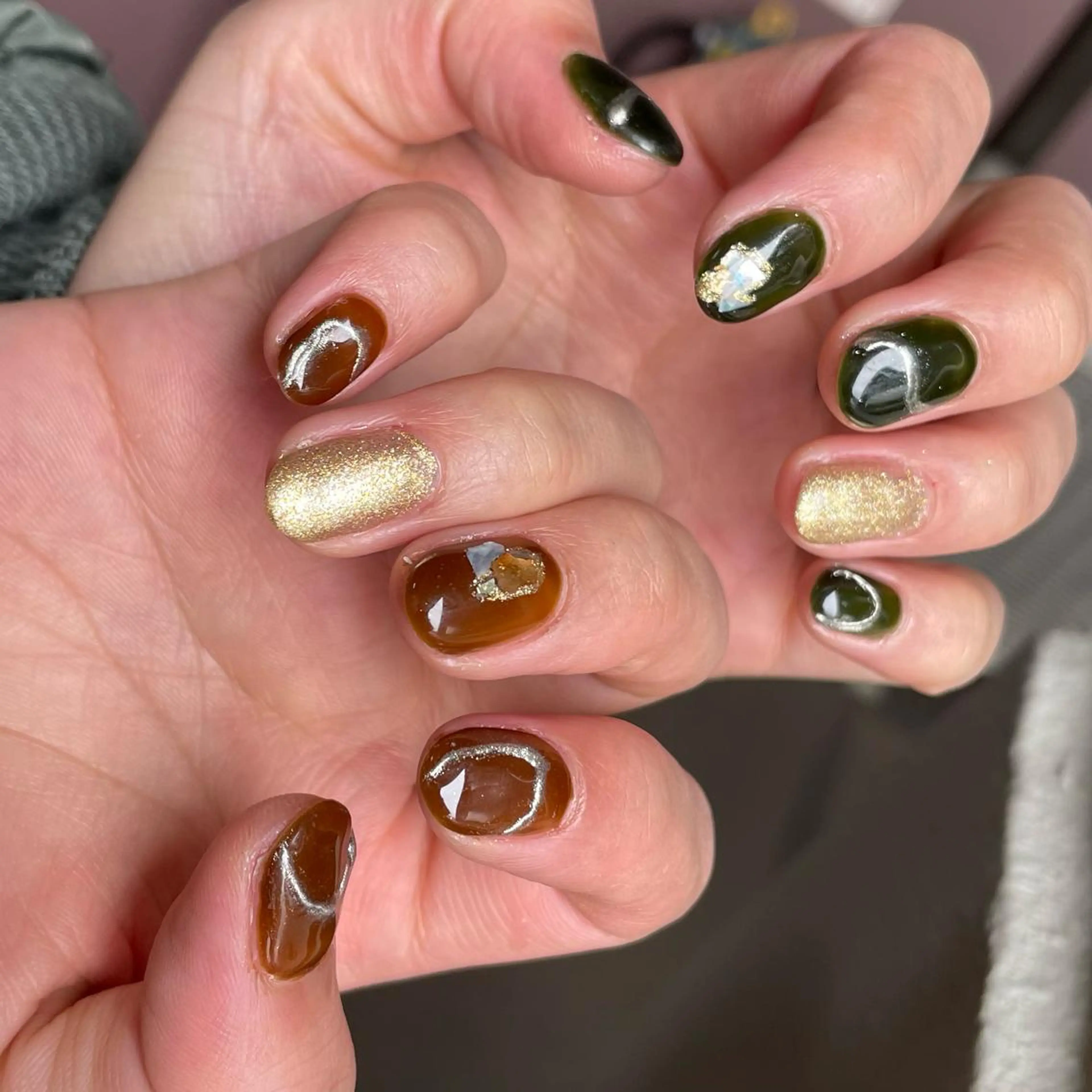 ネイル ニュアンスネイル 奥園 良恵のネイルデザイン