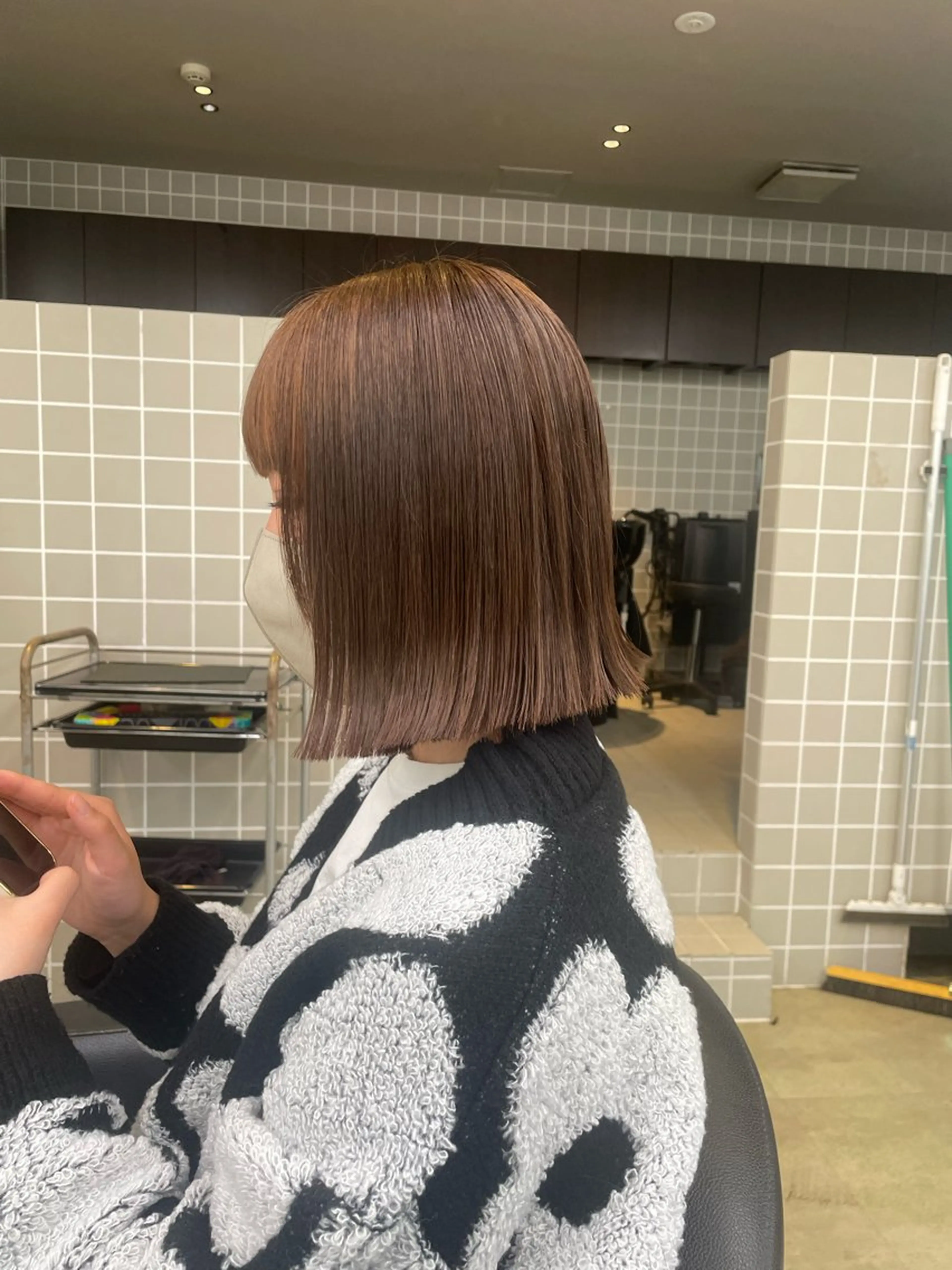 ミディアム カラー ヘアアレンジ ヘアカラー トリートメント ヘアセット 💗横浜美容室 💗HARUNAのヘアスタイル
