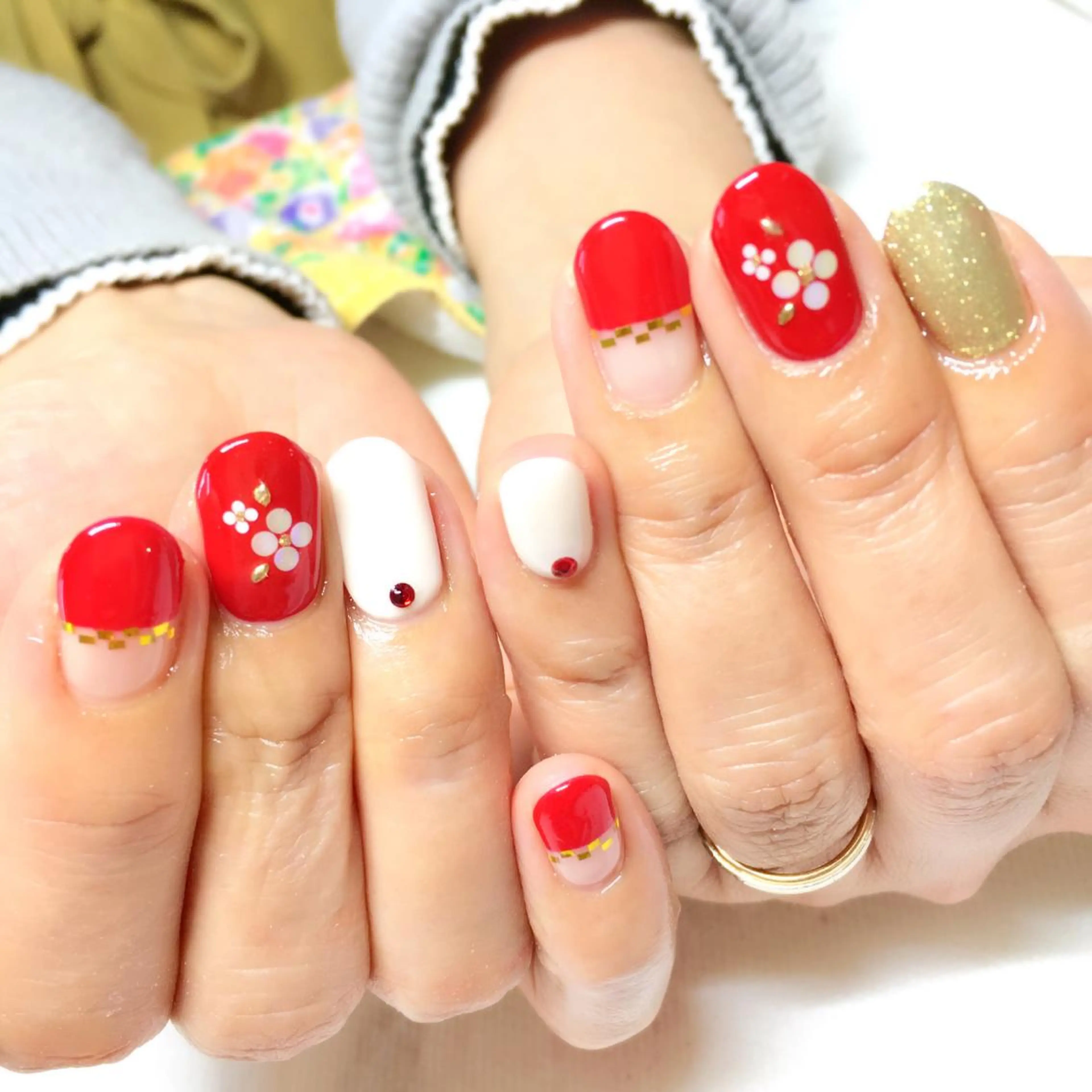 ネイル 成人式 clover nailのネイルデザイン