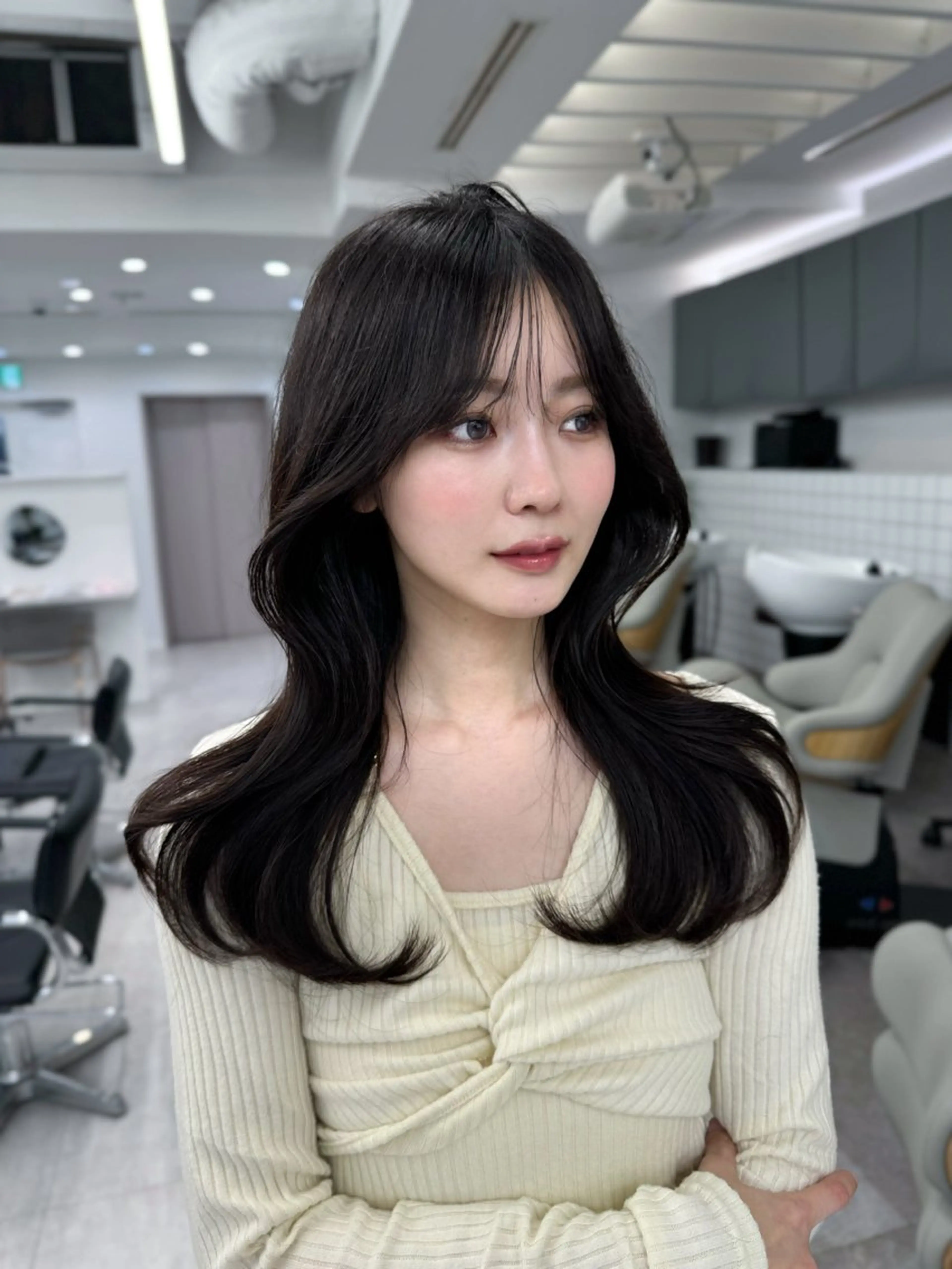 セミロング 映える顔まわり/前髪 特化 💗 ユキマのヘアスタイル