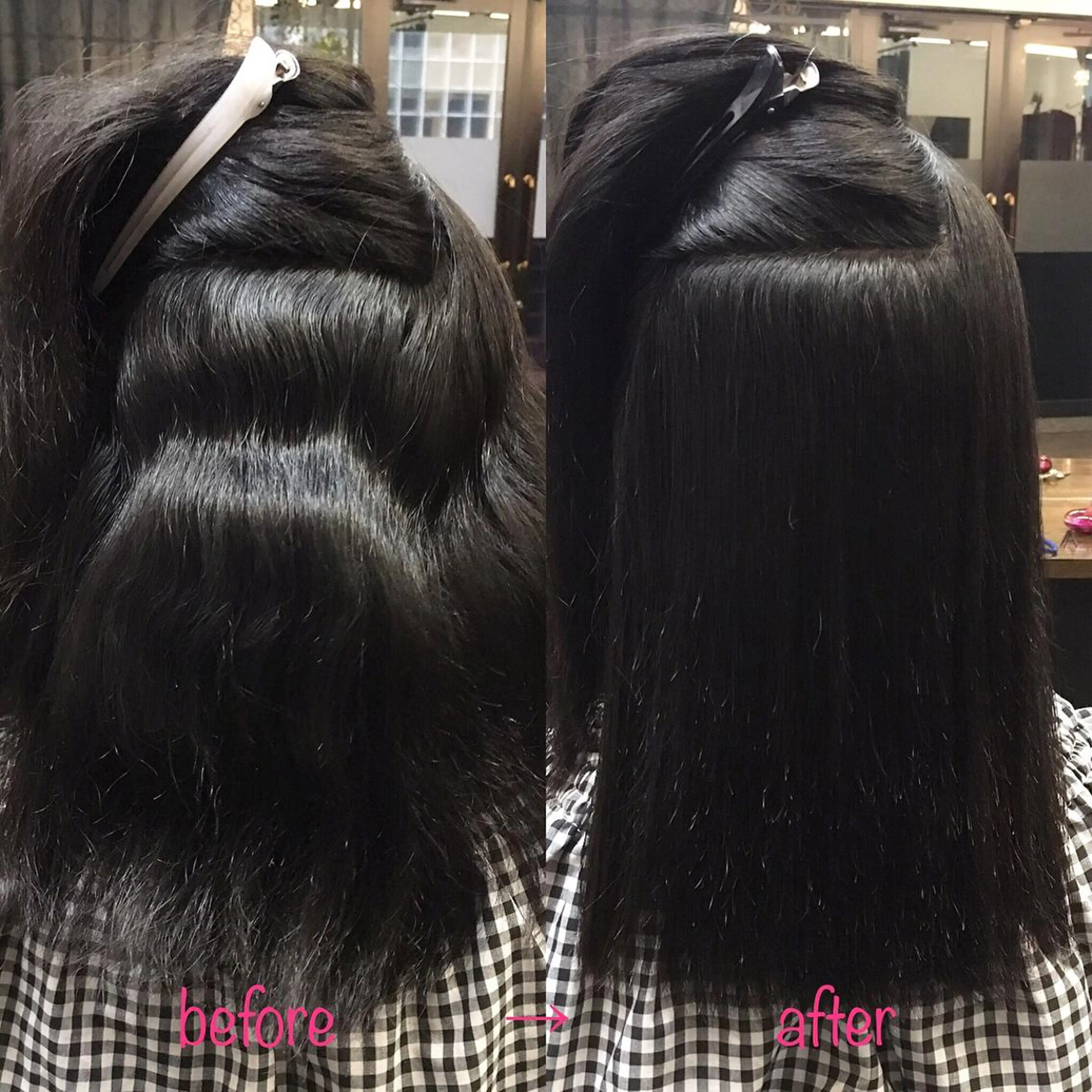 ミディアム 縮毛矯正&髪質改善 MAILHAIRのヘアスタイル