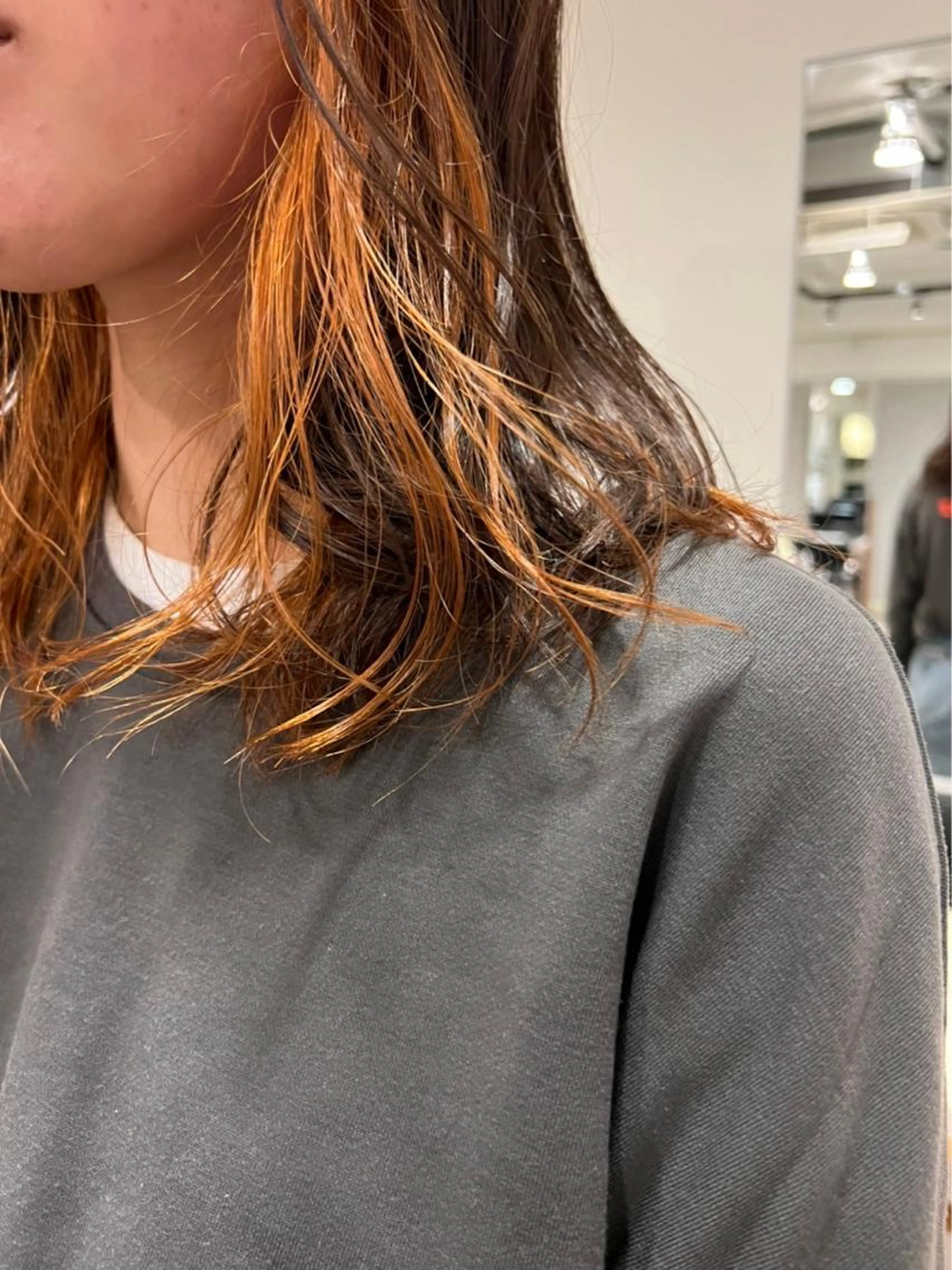 ✨インナーブリーチ＋オンカラー🩵の写真