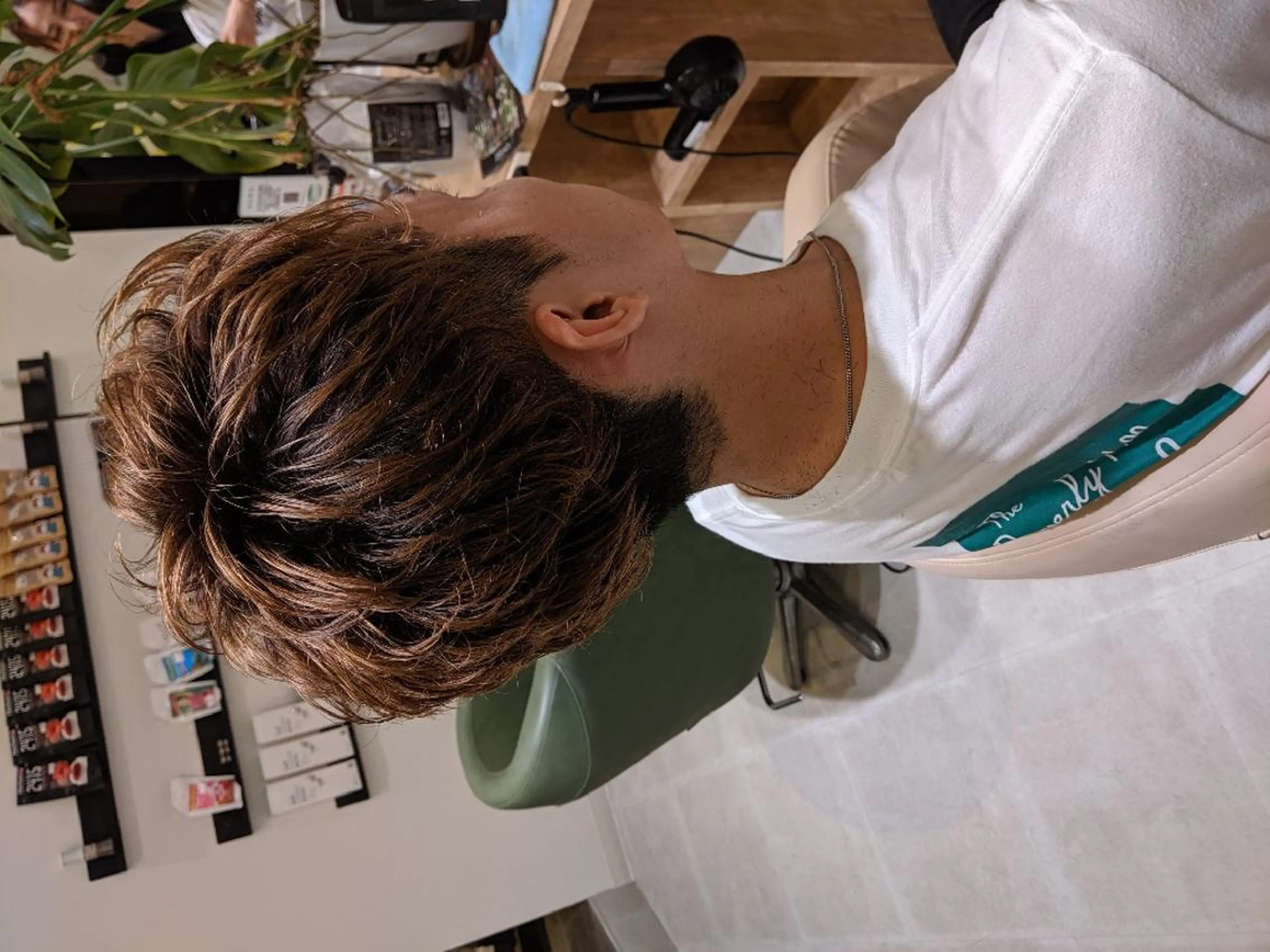 メンズ 浜田りほ Luxbe 博多バスターミナルのヘアスタイル