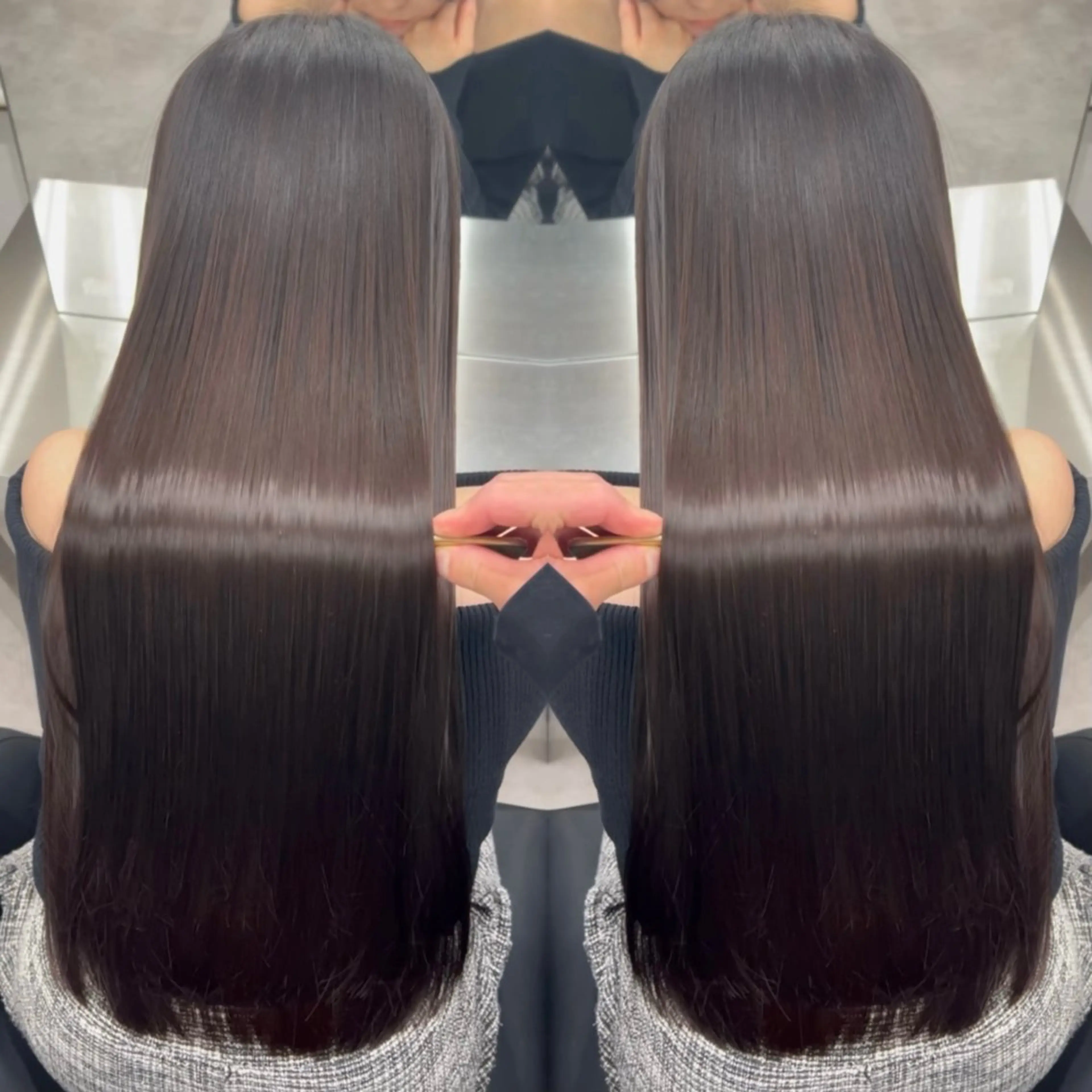 ロング 髪質改善 縮毛矯正 トリートメント カット 縮毛矯正 トリートメント 🫧髪質改善 講師🫧🍎幹細胞のヘアスタイル
