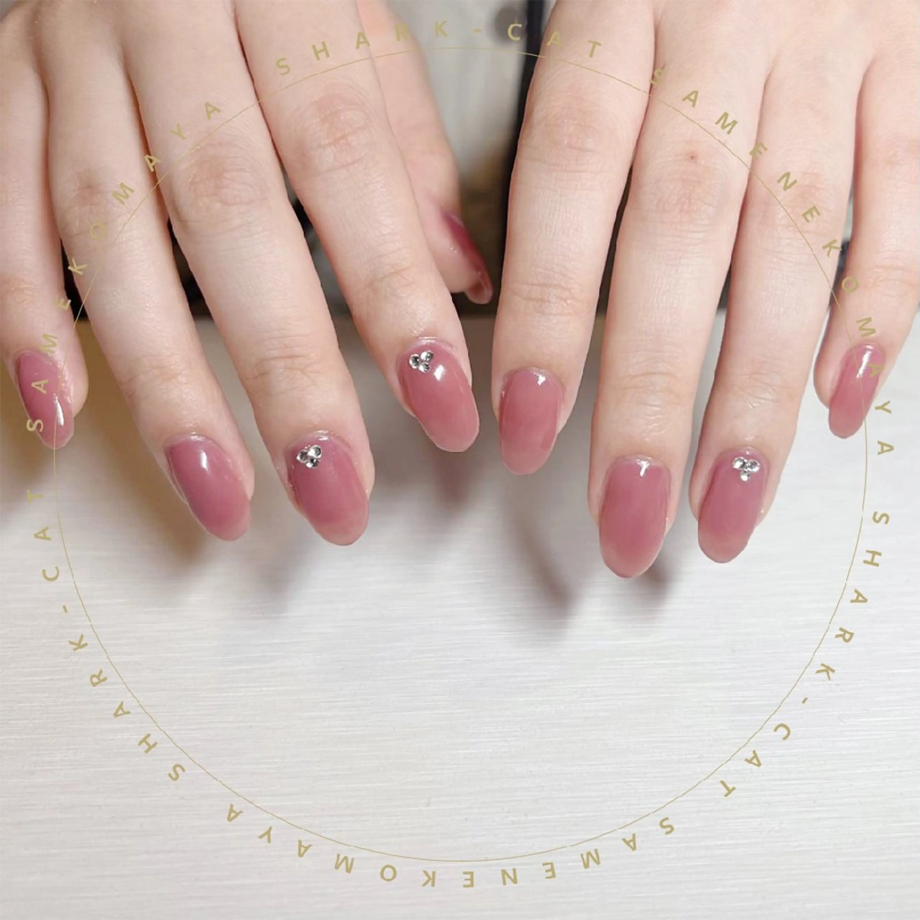 ネイル サメ猫 マーヤのネイルデザイン