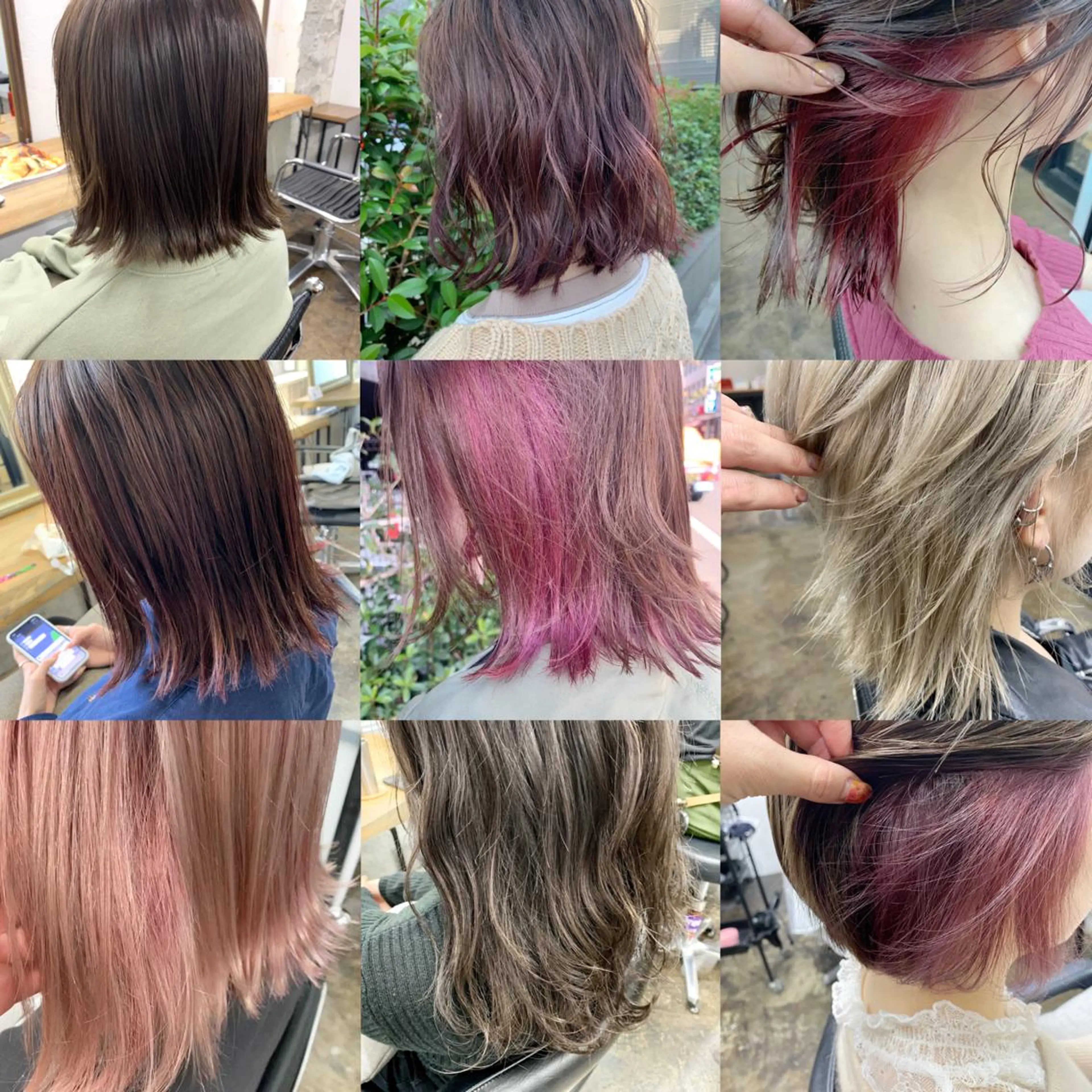 セミロング ダブルカラー　/ インナーカラーMiiのヘアスタイル