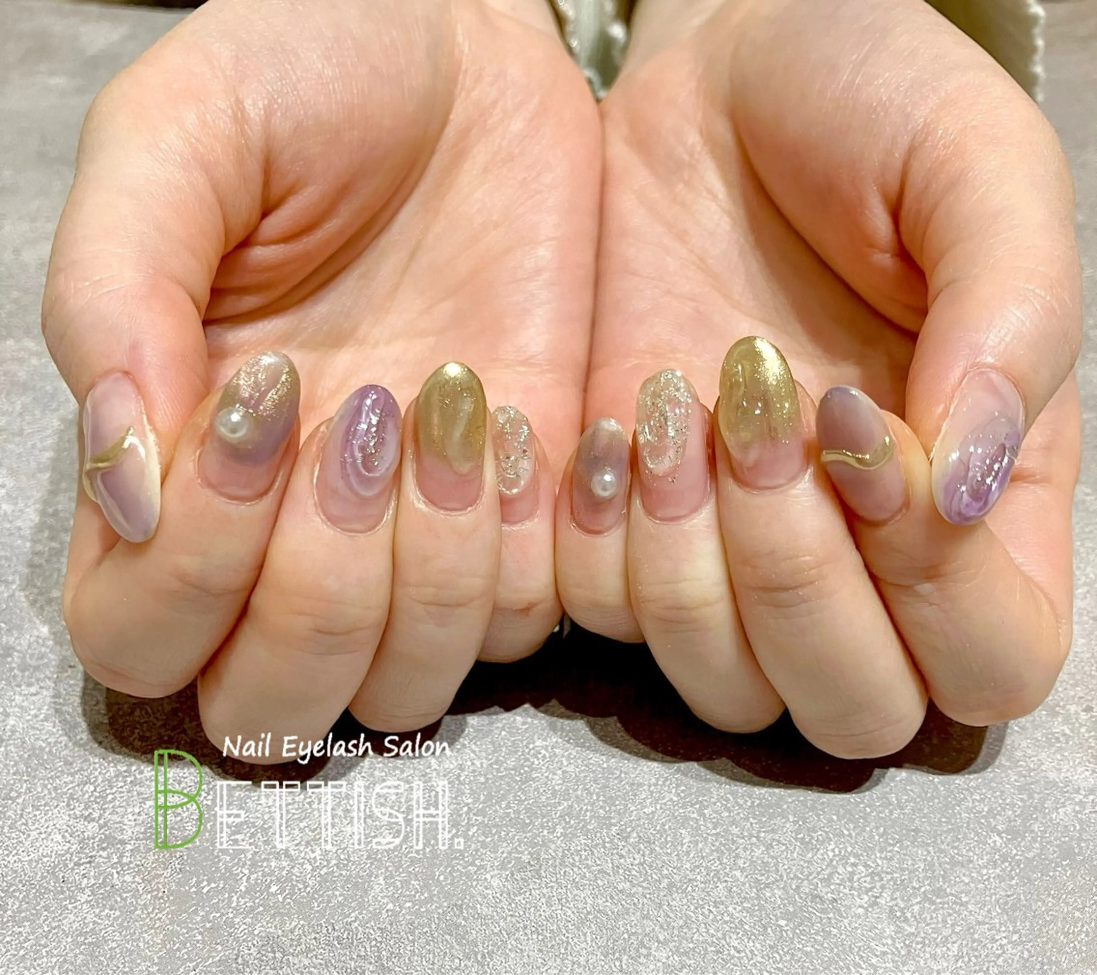 ネイル パープル ハンドネイル BETTISH. KUMIKO☺︎︎のネイルデザイン