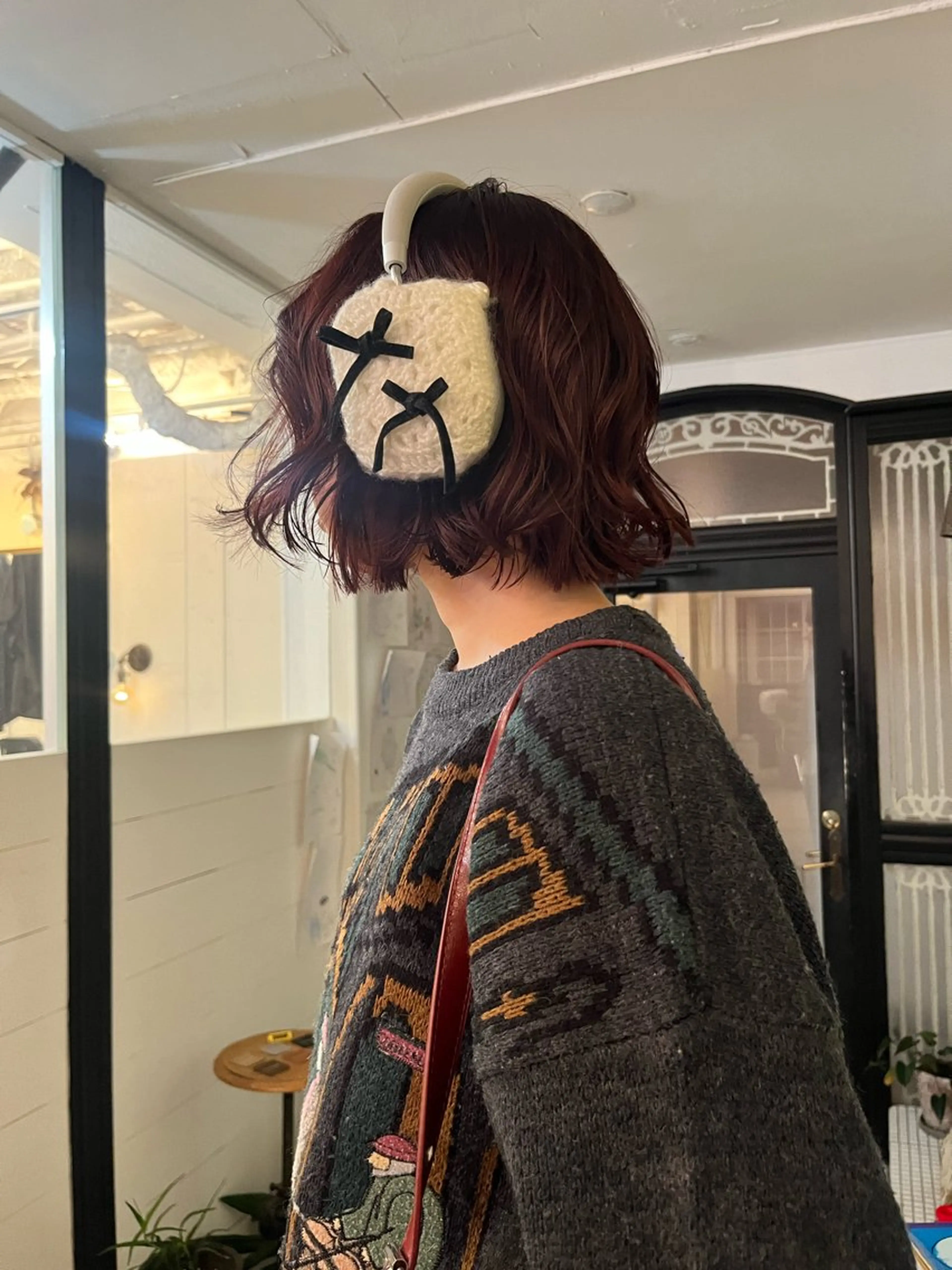 ショート カラー ダブルカラー ピンクカラー レッドカラー レイヤー/ベージュ mikuのヘアスタイル