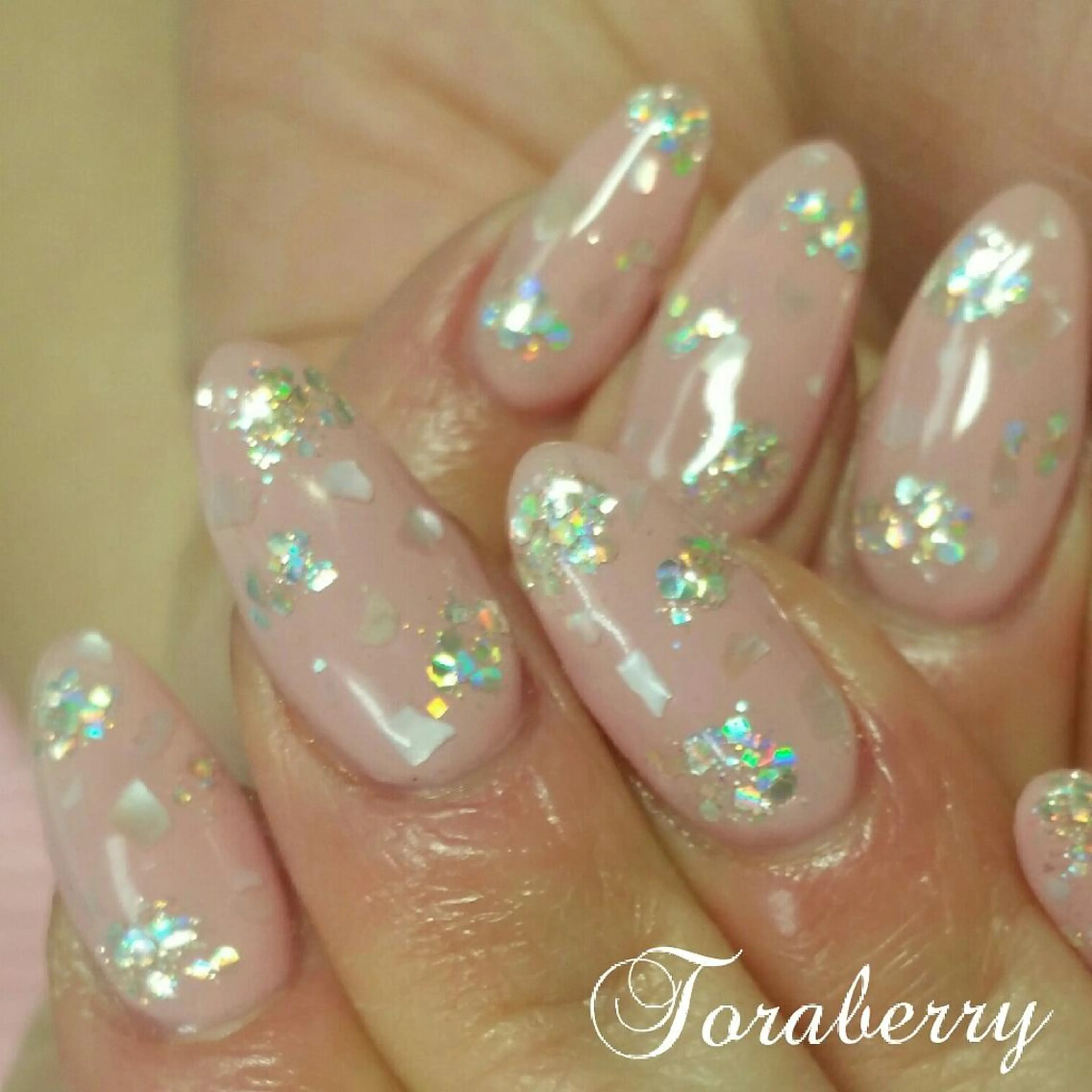 ネイル アートネイル ラメ(グリッター) ハンドネイル ネイリスト なつみのネイルデザイン