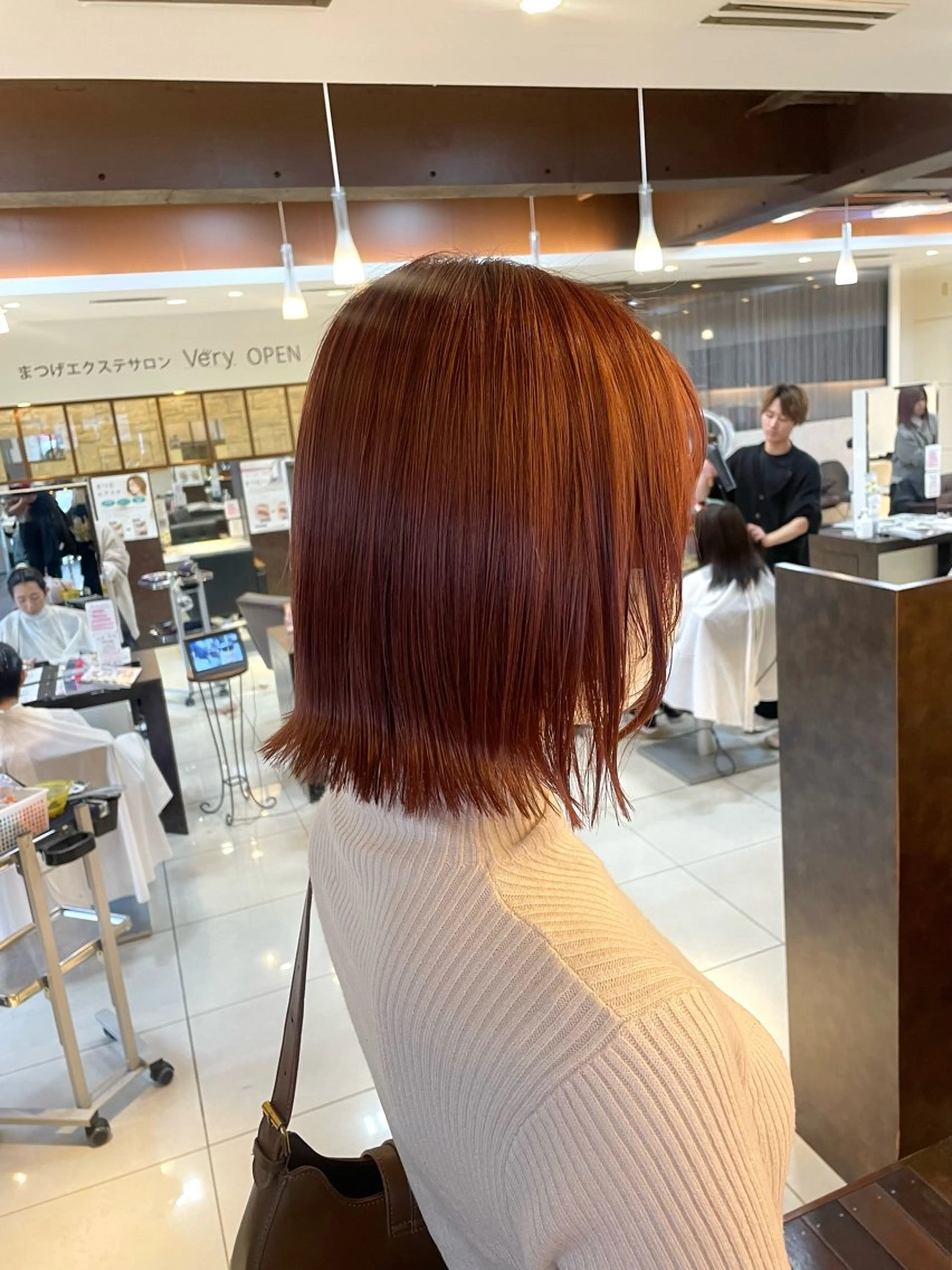 セミロング カラー ヘアカラー 🤎韓国ヘア ベージュ まゆか🤎のヘアスタイル