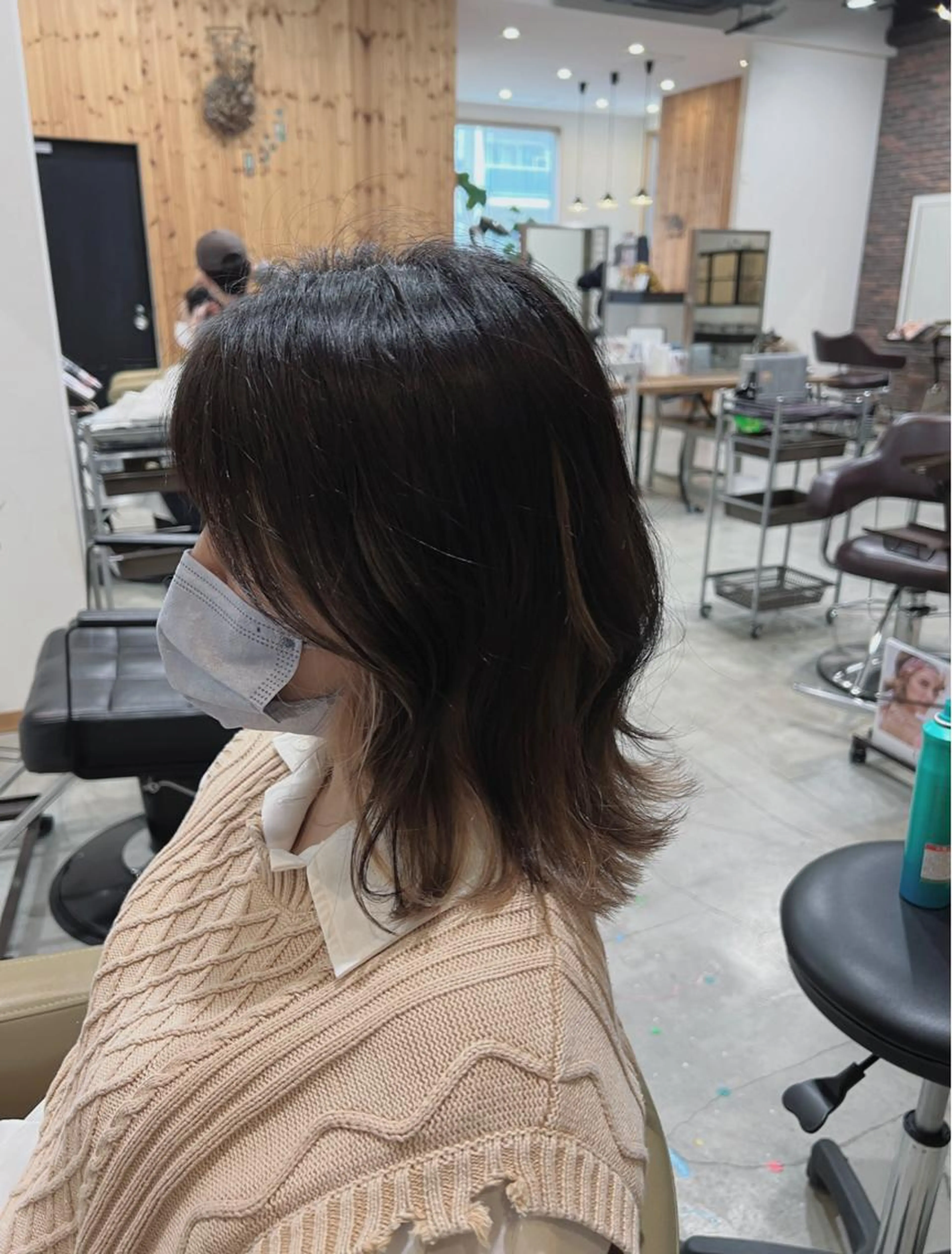 cut+inner color+treatmentの写真