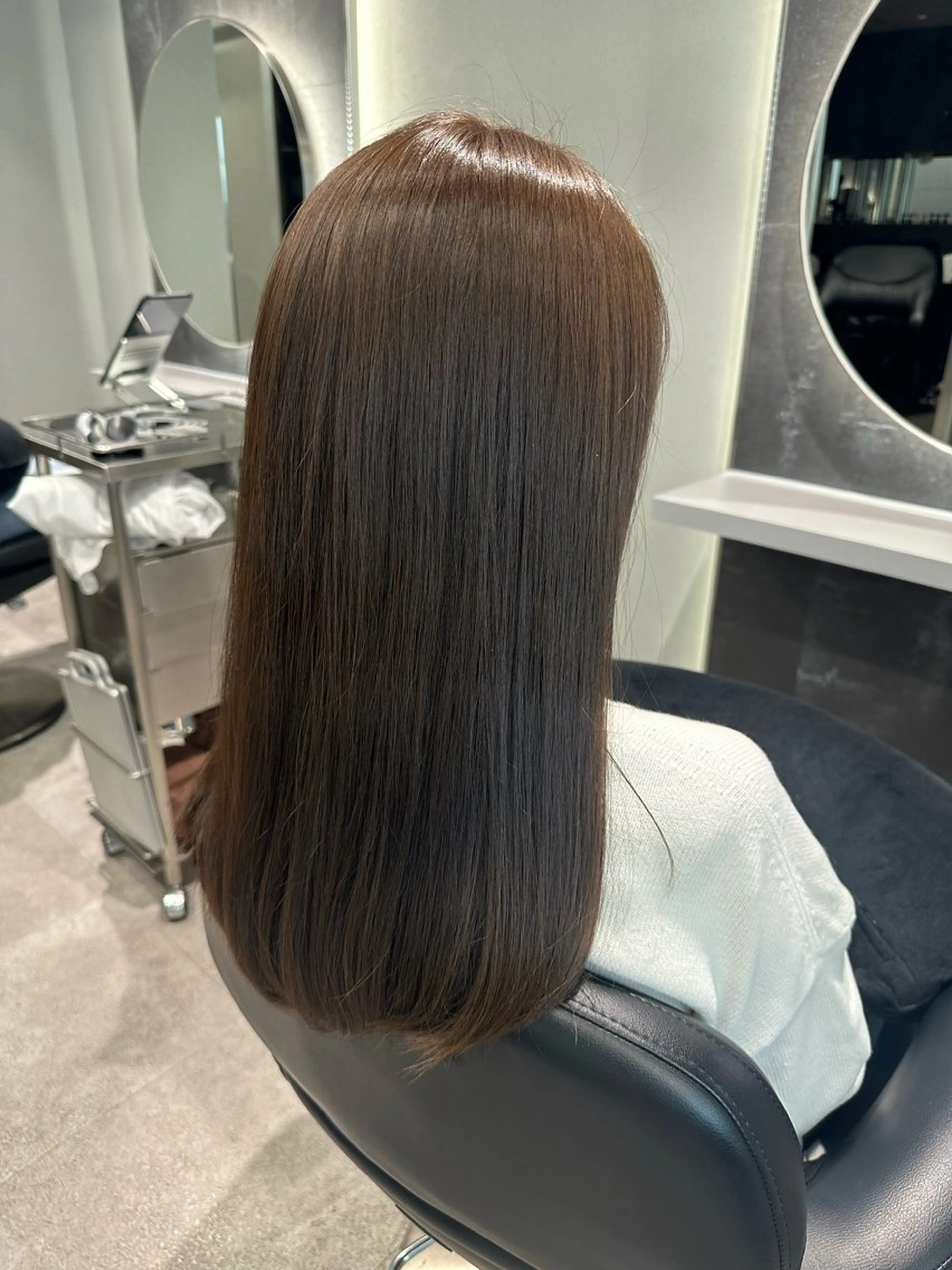 ロング カラー カット ヘアカラー トリートメント 韓国ヘア🎀艶髪 RISAのヘアスタイル