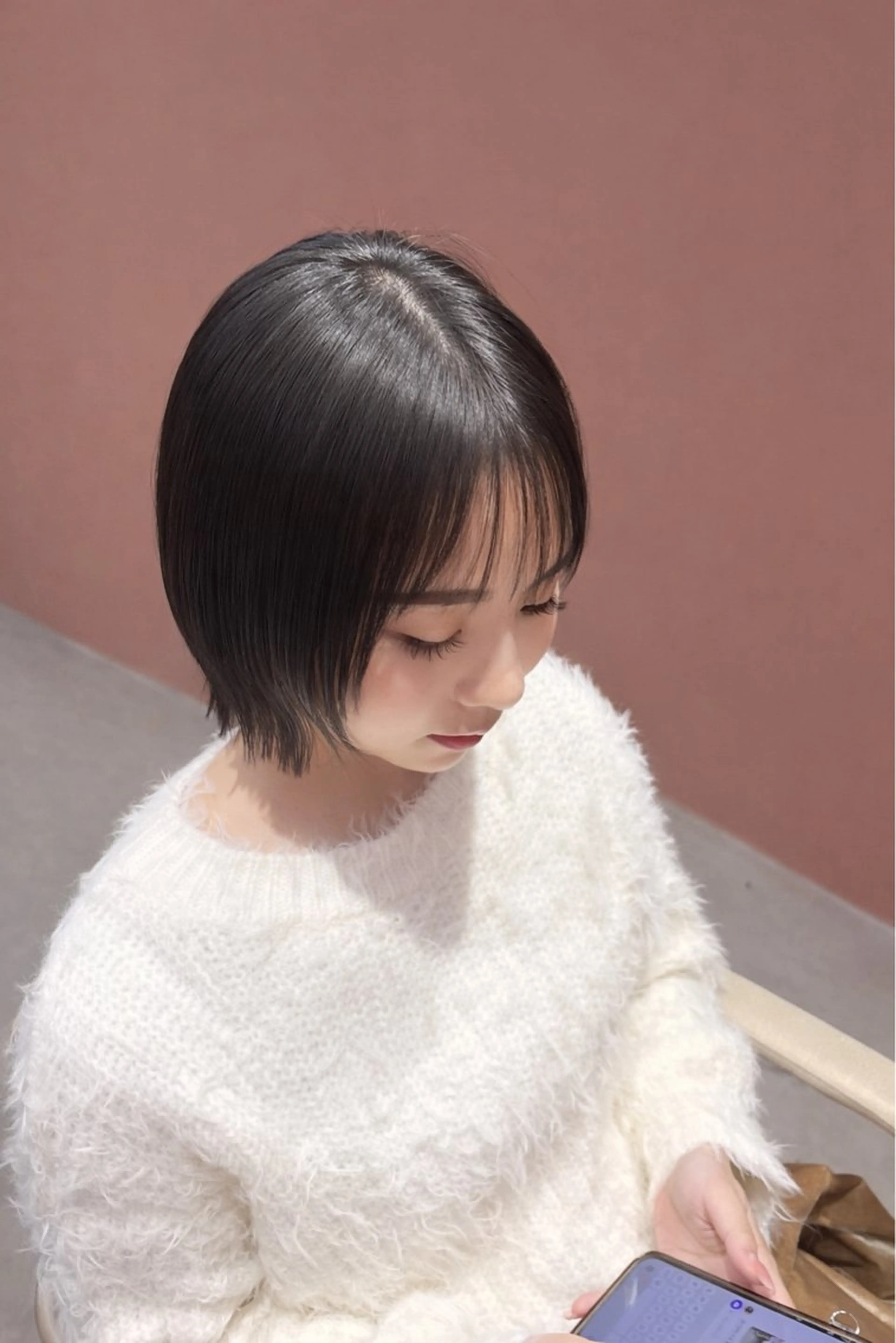 ショート ボブ 顔周りカット レイヤーカット Inity 新谷茉璃のヘアスタイル