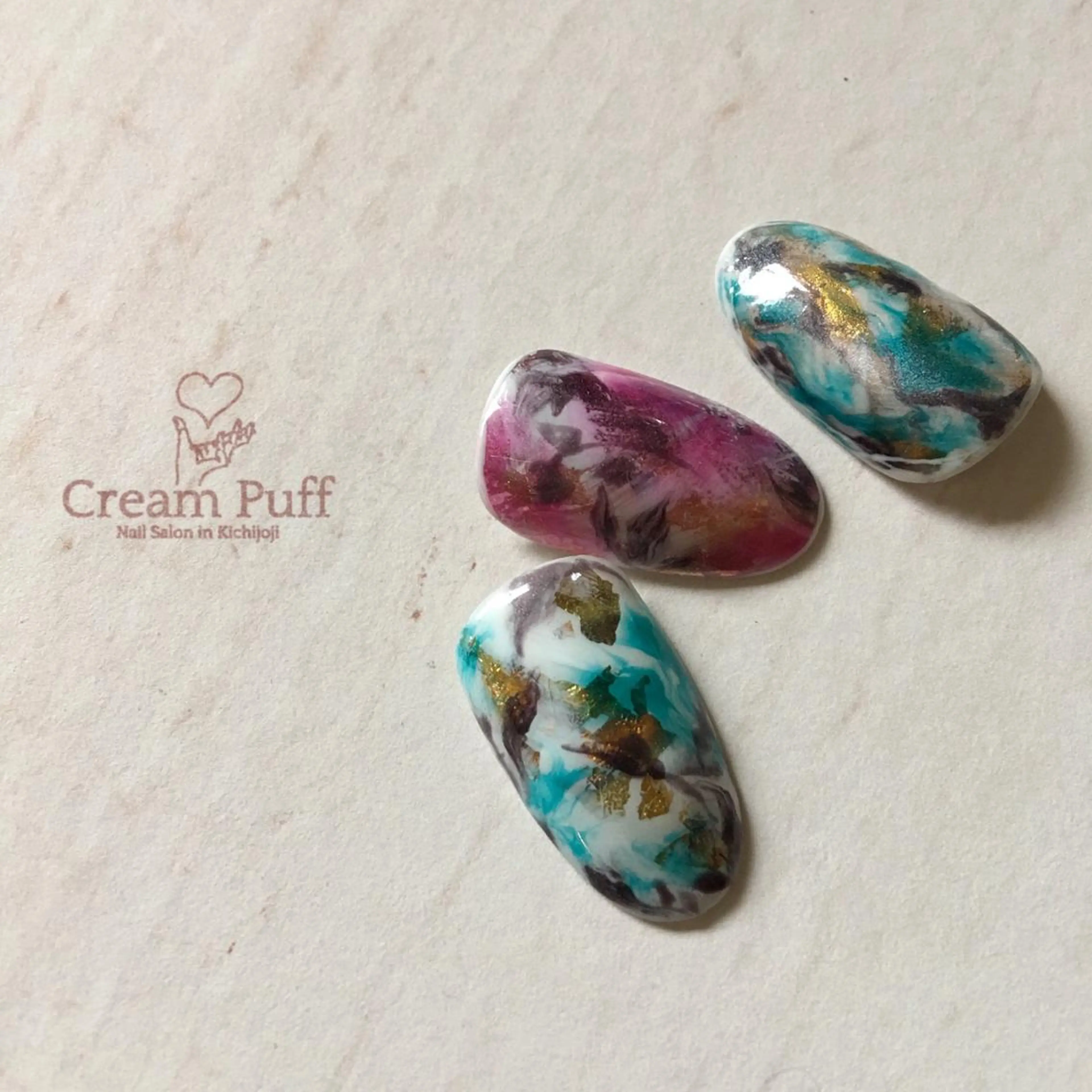 ネイル フラワーネイル ニュアンスネイル HAMANO MIKAのネイルデザイン