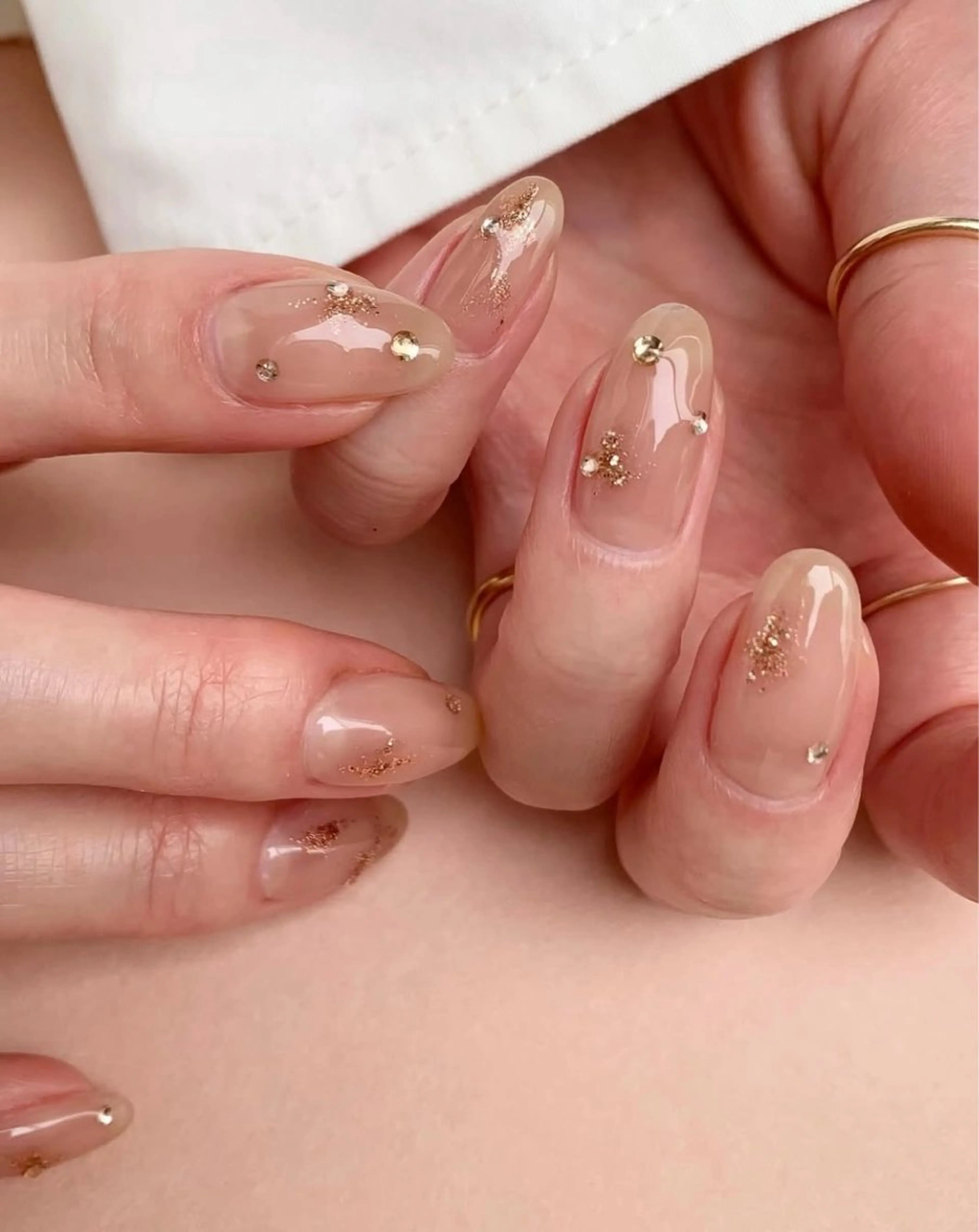 ネイル シンプルネイル ハンドネイル JISOO ANA.CHUOのネイルデザイン