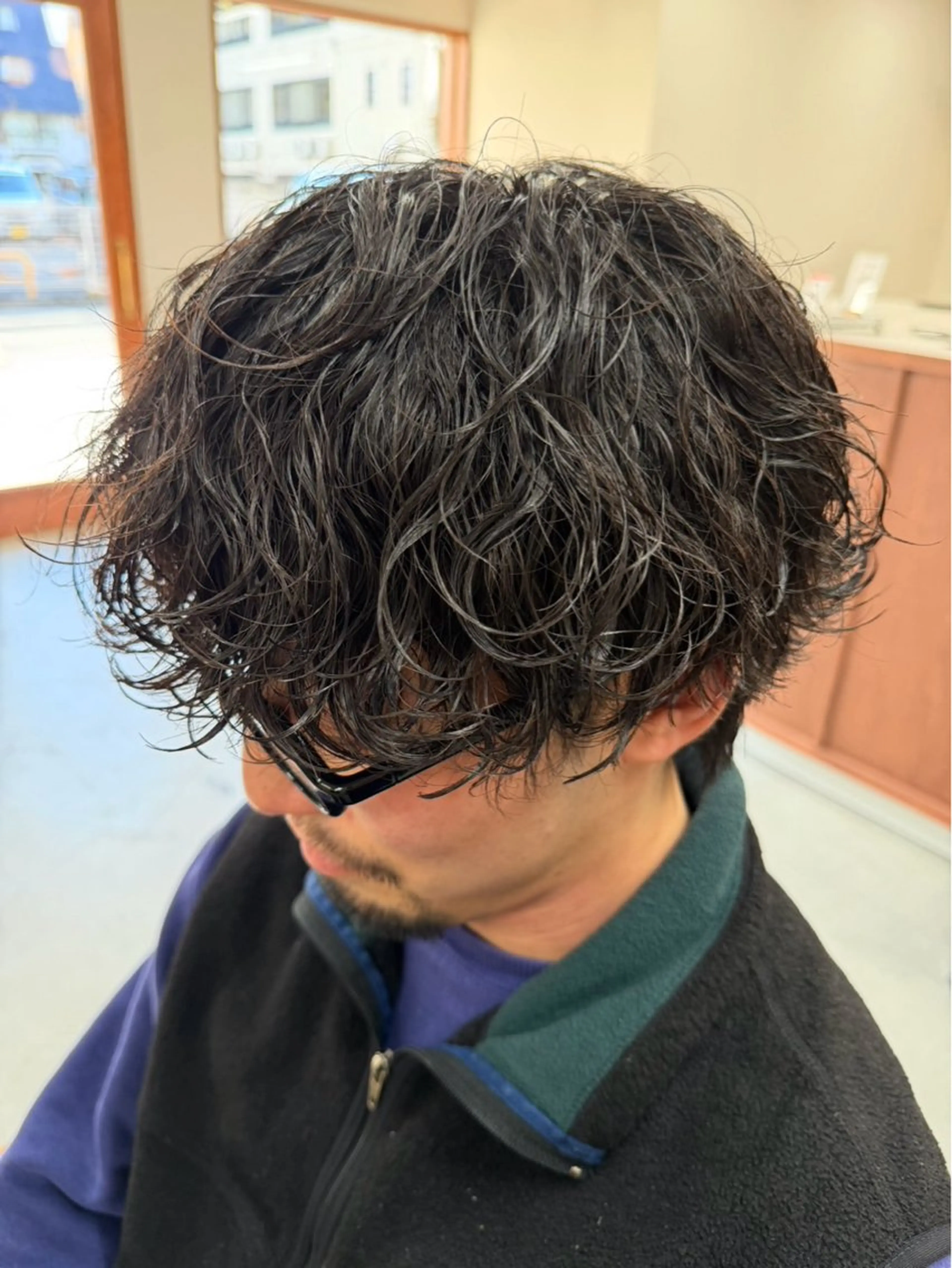 カラー パーマ メンズ カット パーマ パーマ特別価格🔥 宇宙のヘアスタイル