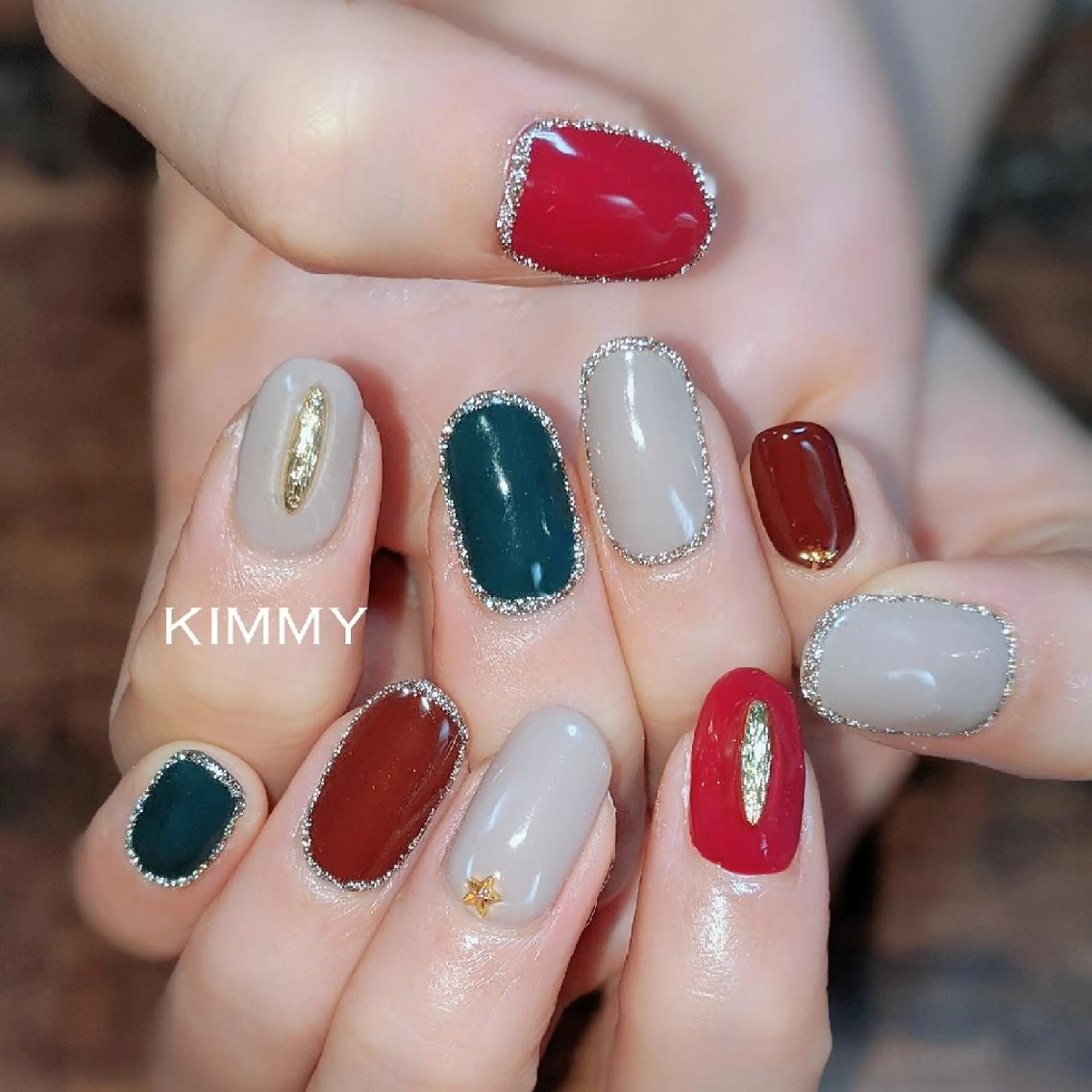 ネイル フラッシュネイル ハンドネイル kimmy nailsのネイルデザイン