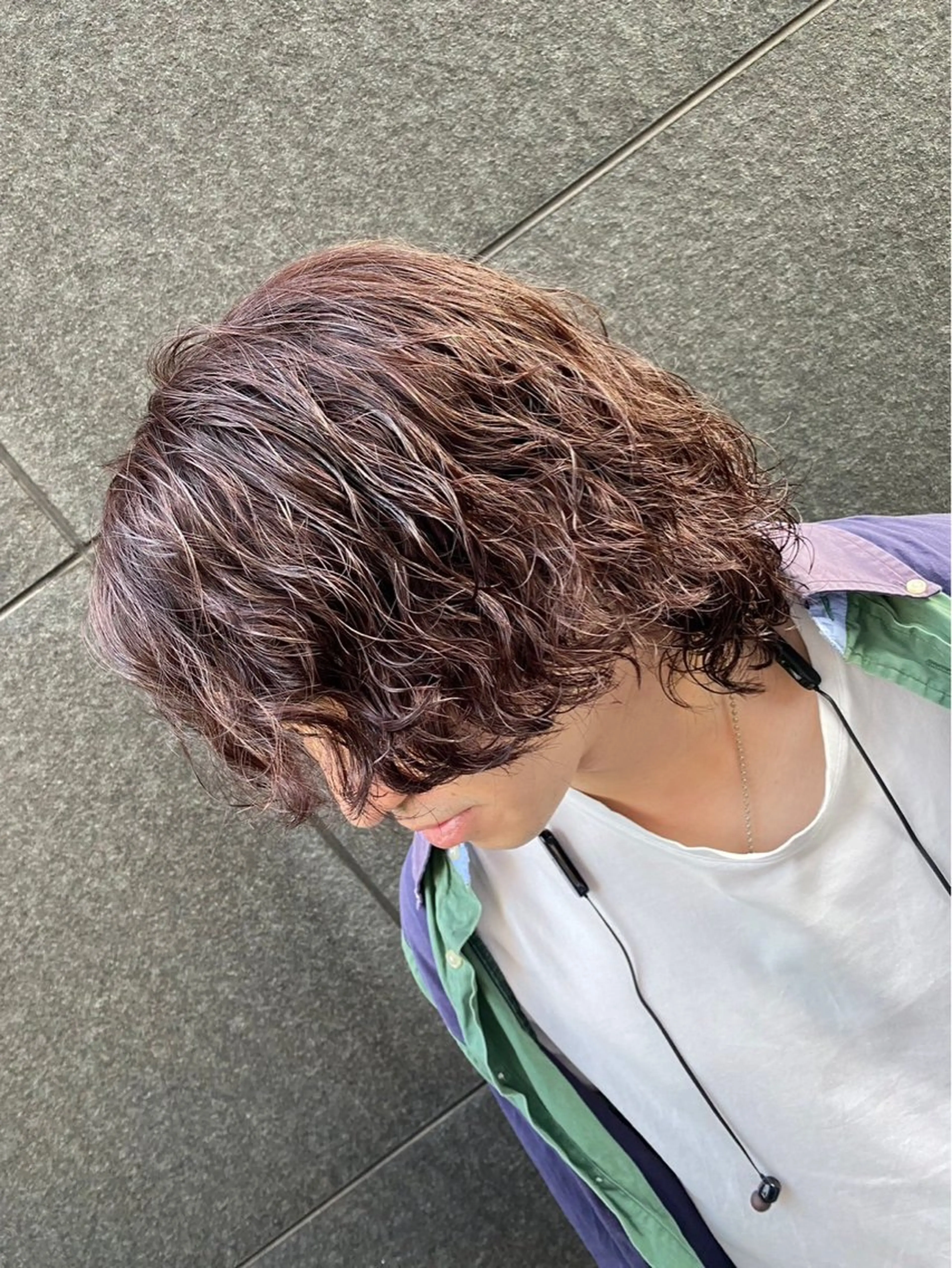 カラー パーマ メンズ 雪音/美髪縮毛矯正 /ニュアンスパーマのヘアスタイル