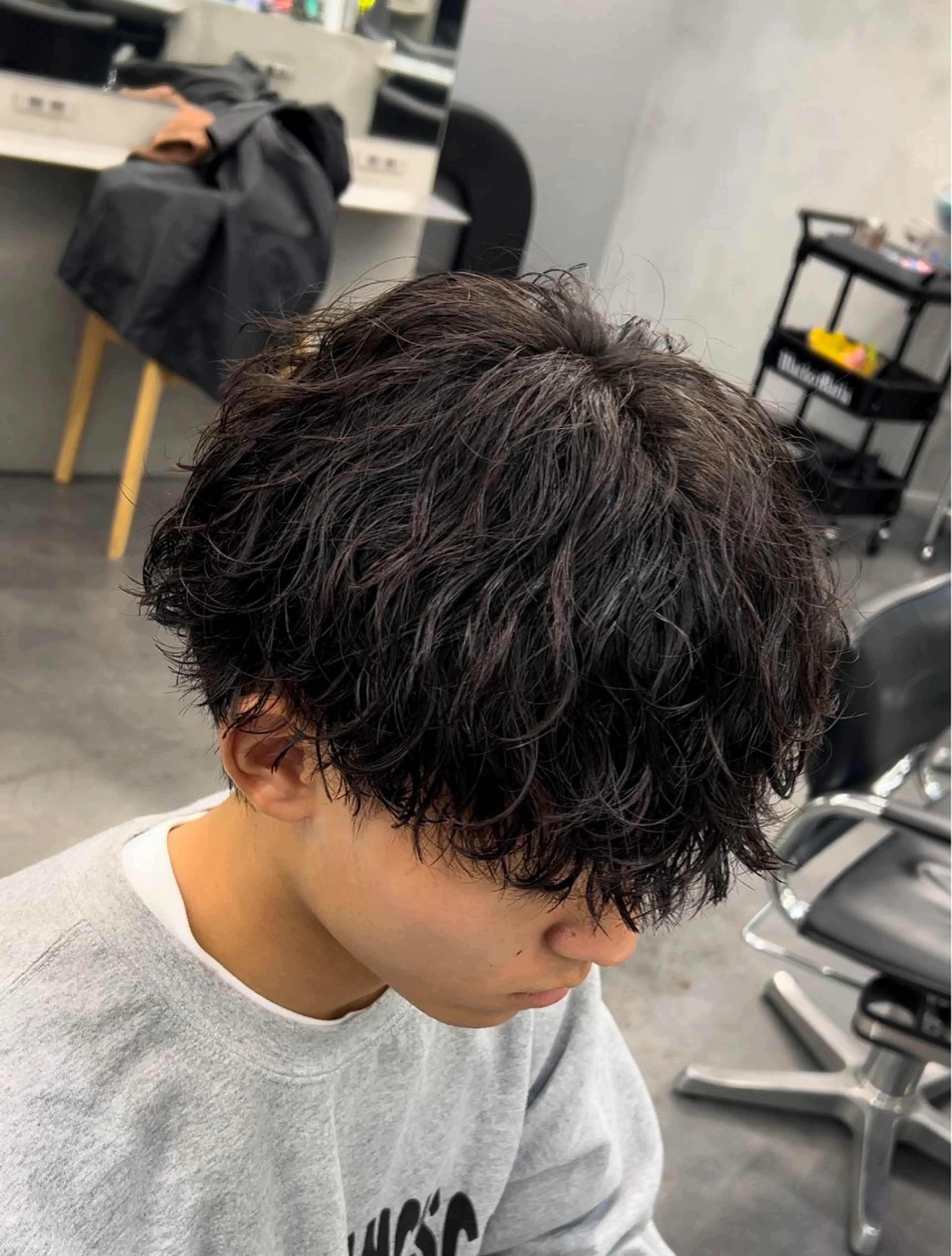 パーマ メンズ 藤平海音/fifth PARKのヘアスタイル