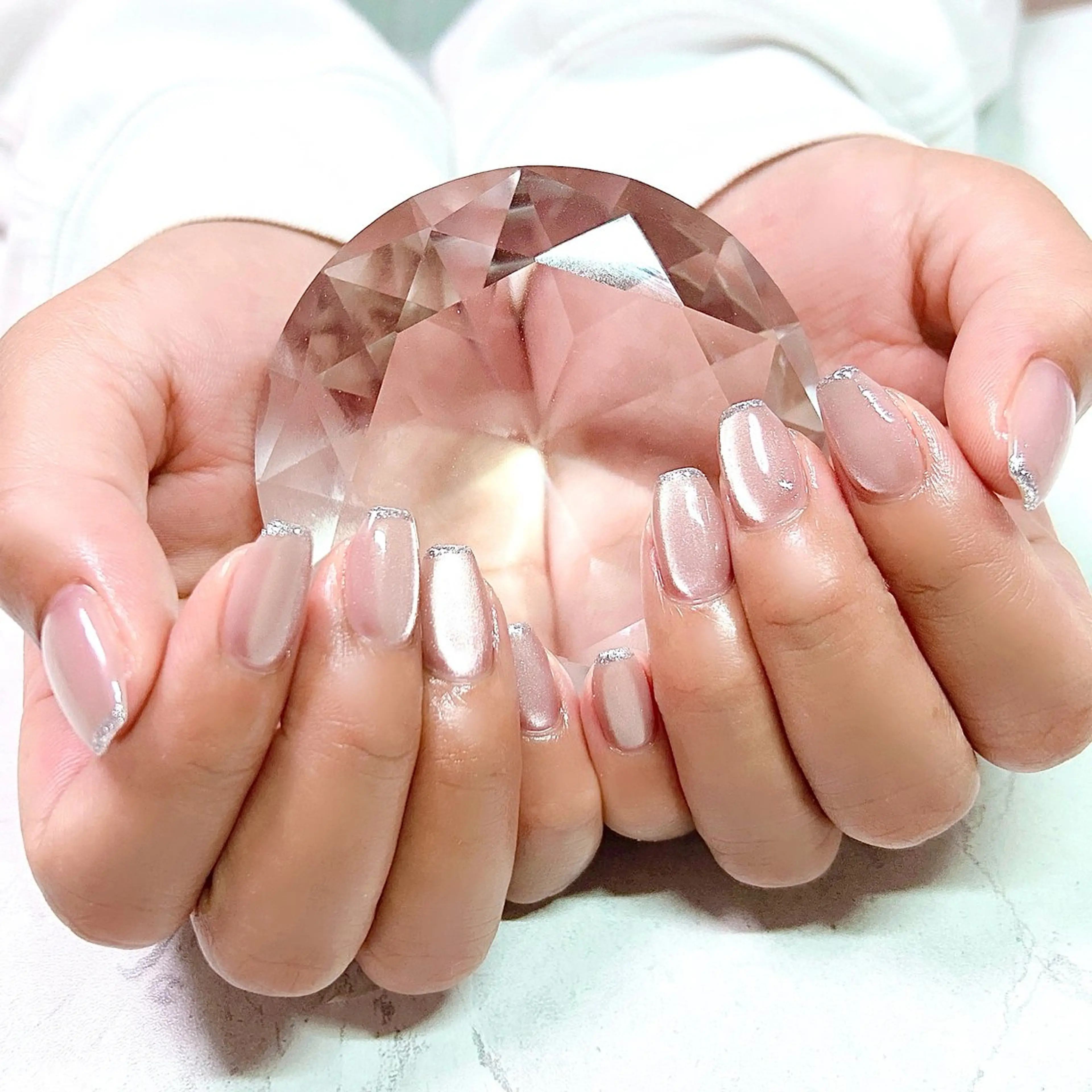 ネイル フレンチネイル マグネットネイル private salon Reiのネイルデザイン