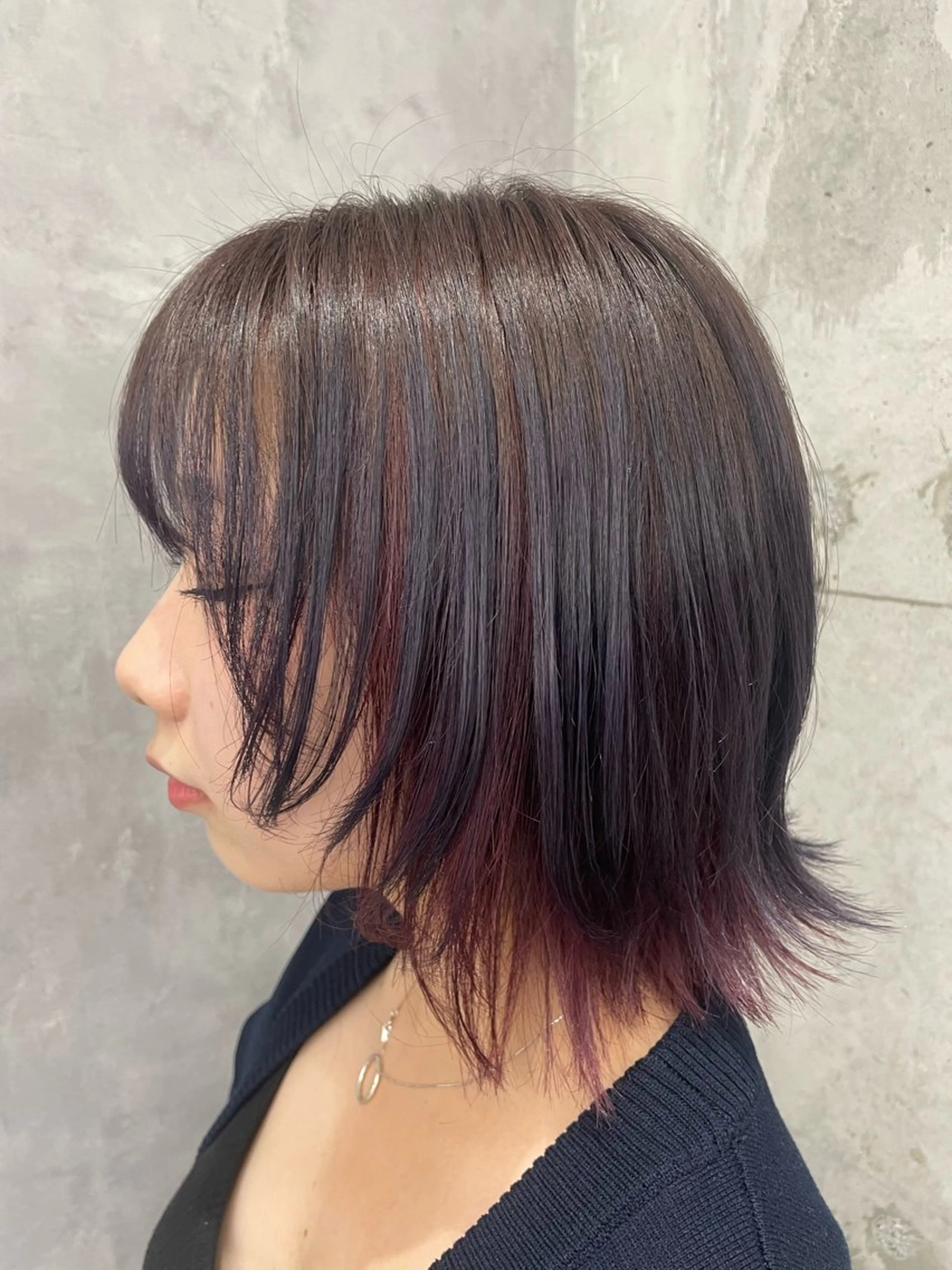 ショート カラー ブリーチ インナーカラー benji小倉所属・中溝 トシミのヘアスタイル
