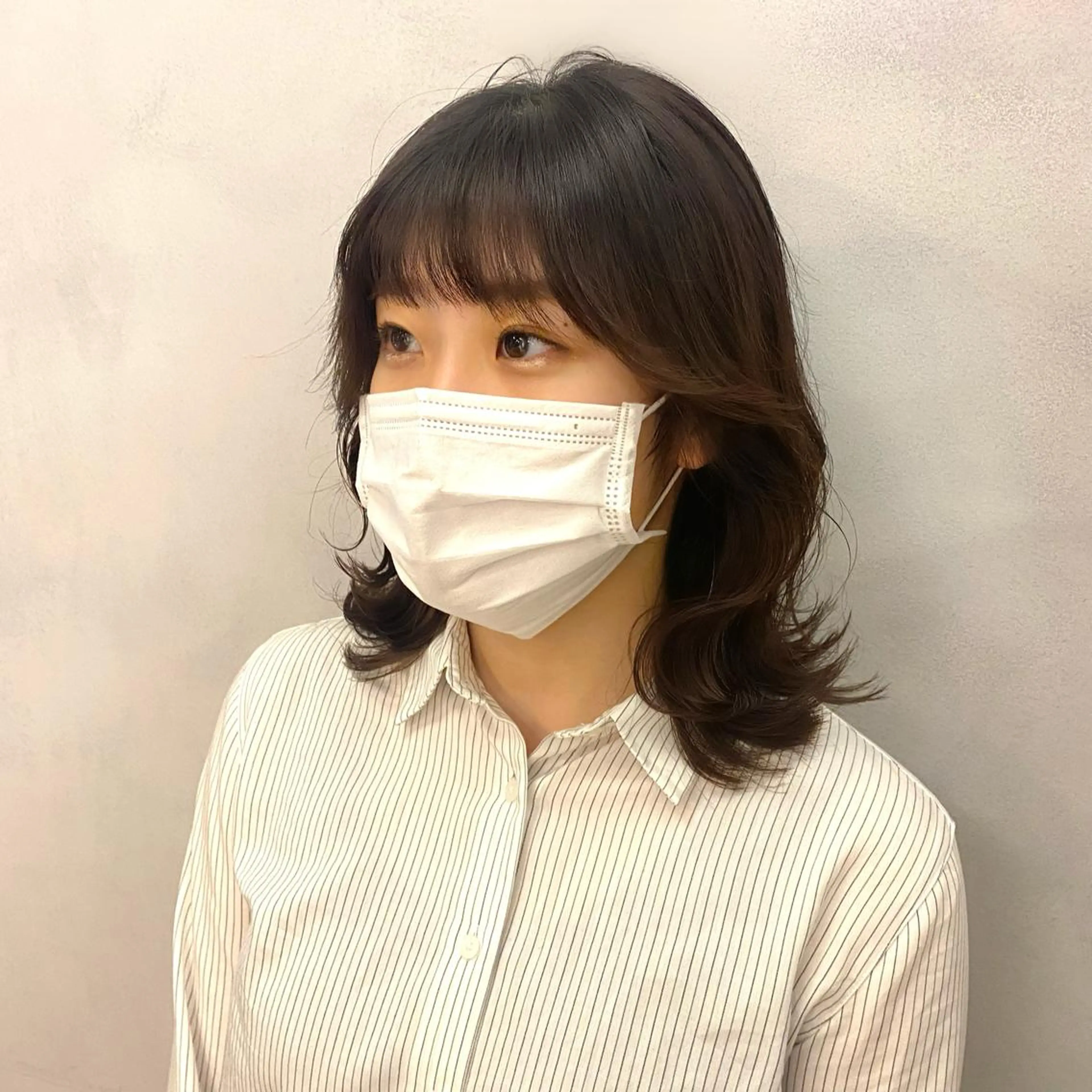 ミディアム 韓国風ヘア 🌟ショート/シ ョートボブ/岡田🌟のヘアスタイル