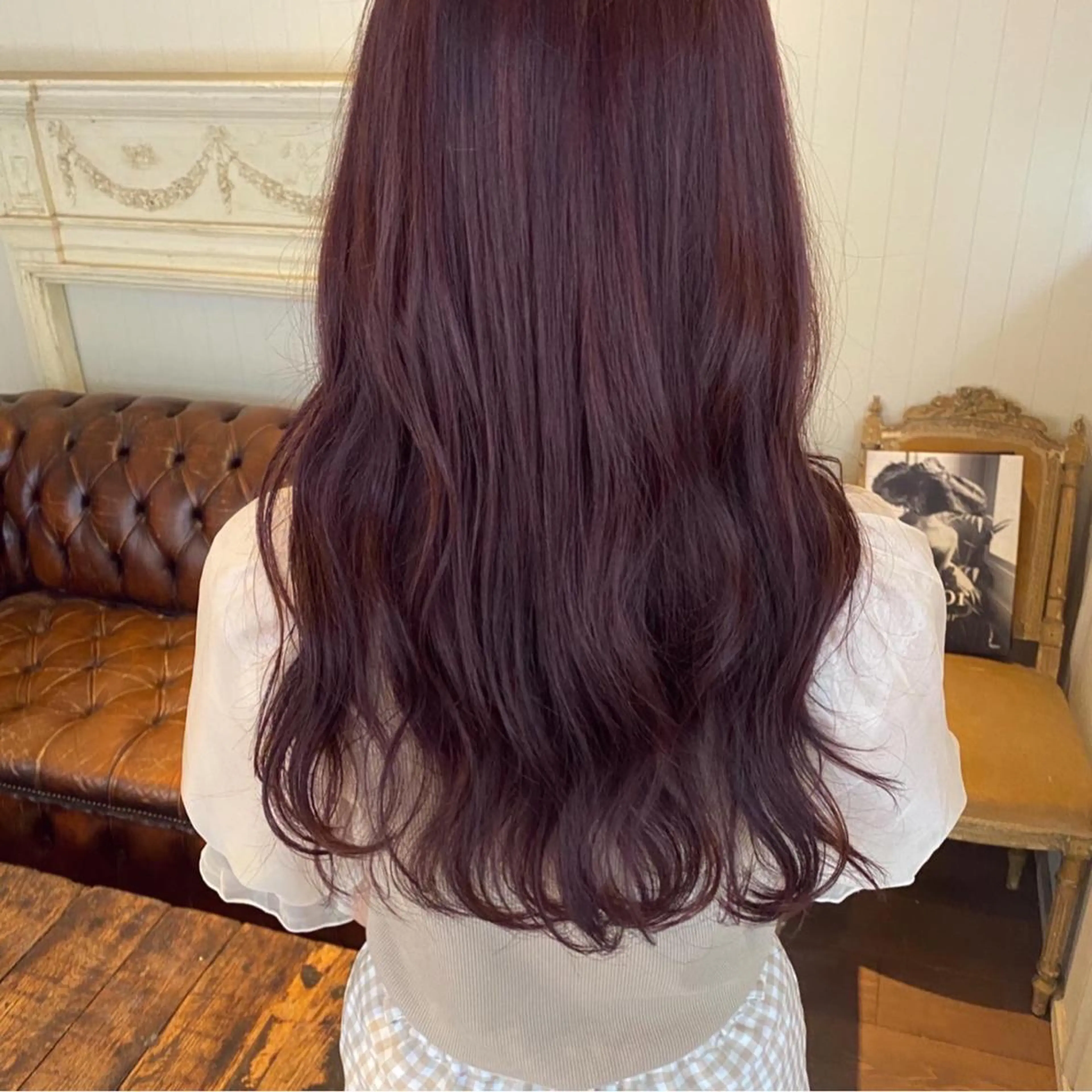 ロング カラー ヘアカラー トリートメント FERIA梅田🖤 透明感カラー🎀のヘアスタイル