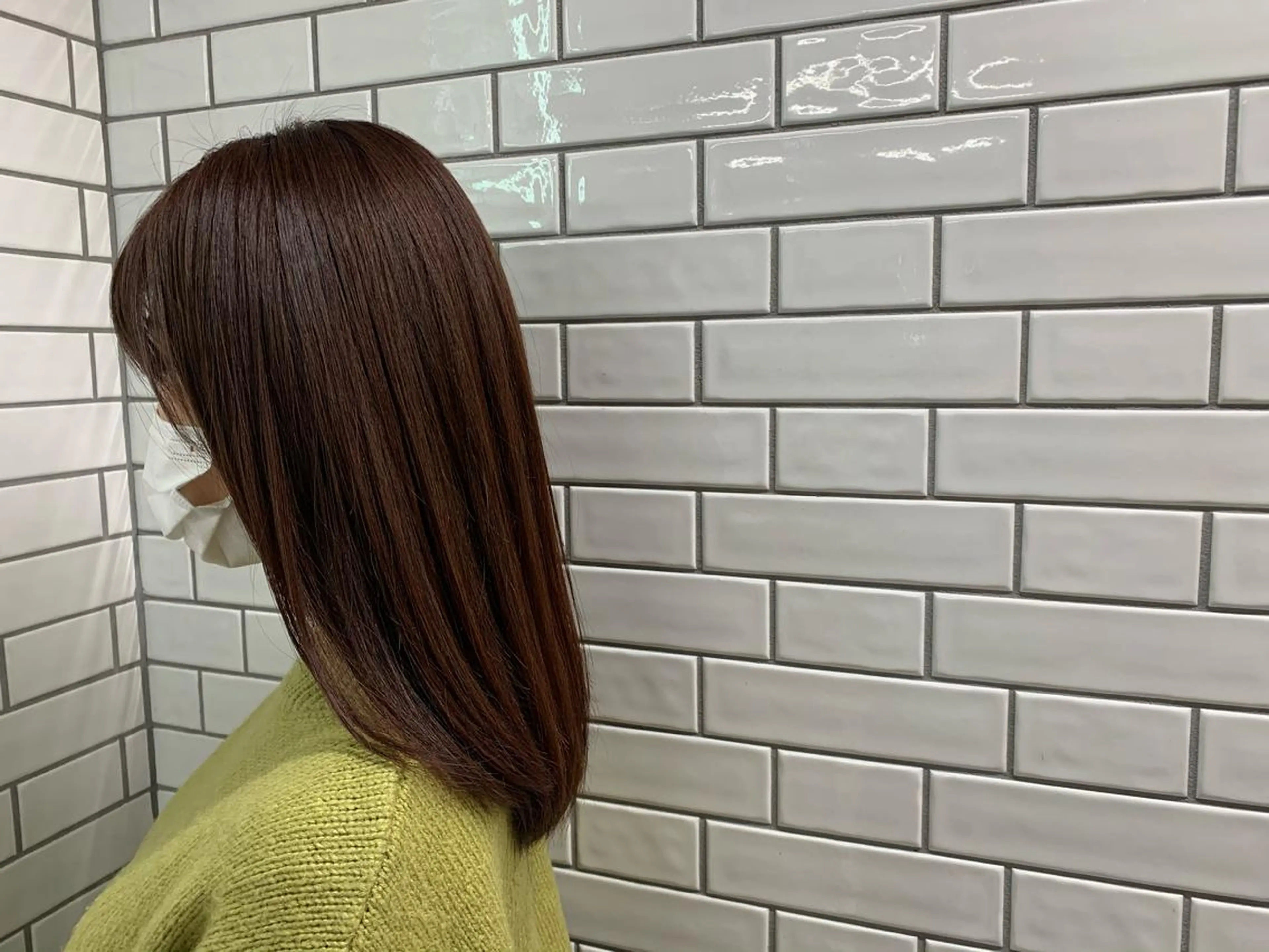 ミディアム カラー 💎艶髪💎縮毛矯正 /髪質改善/ひかるのヘアスタイル