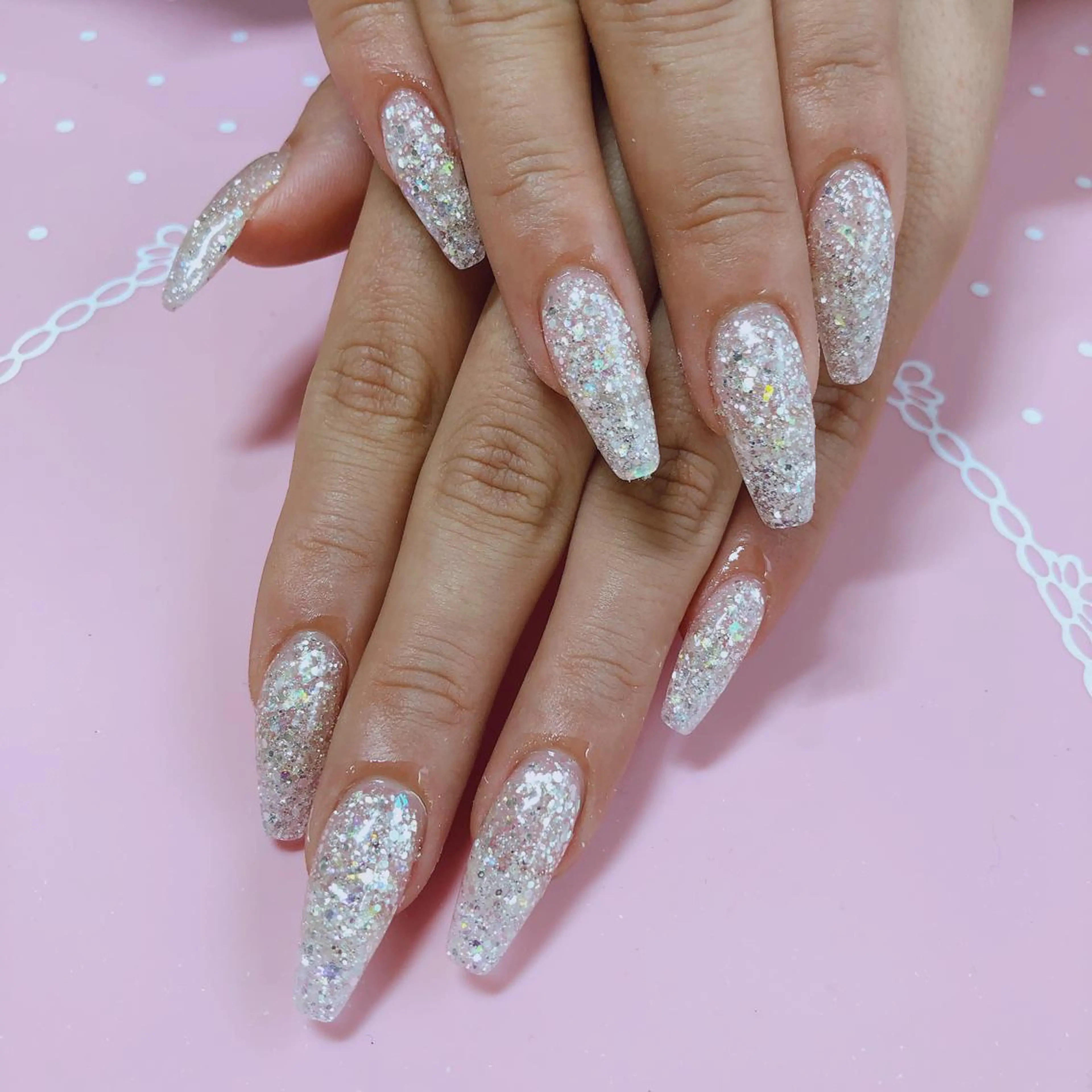 ミディアム ネイル ハンドネイル 《LB》ラブリエ Nail&eyeのマツエク・マツパデザイン