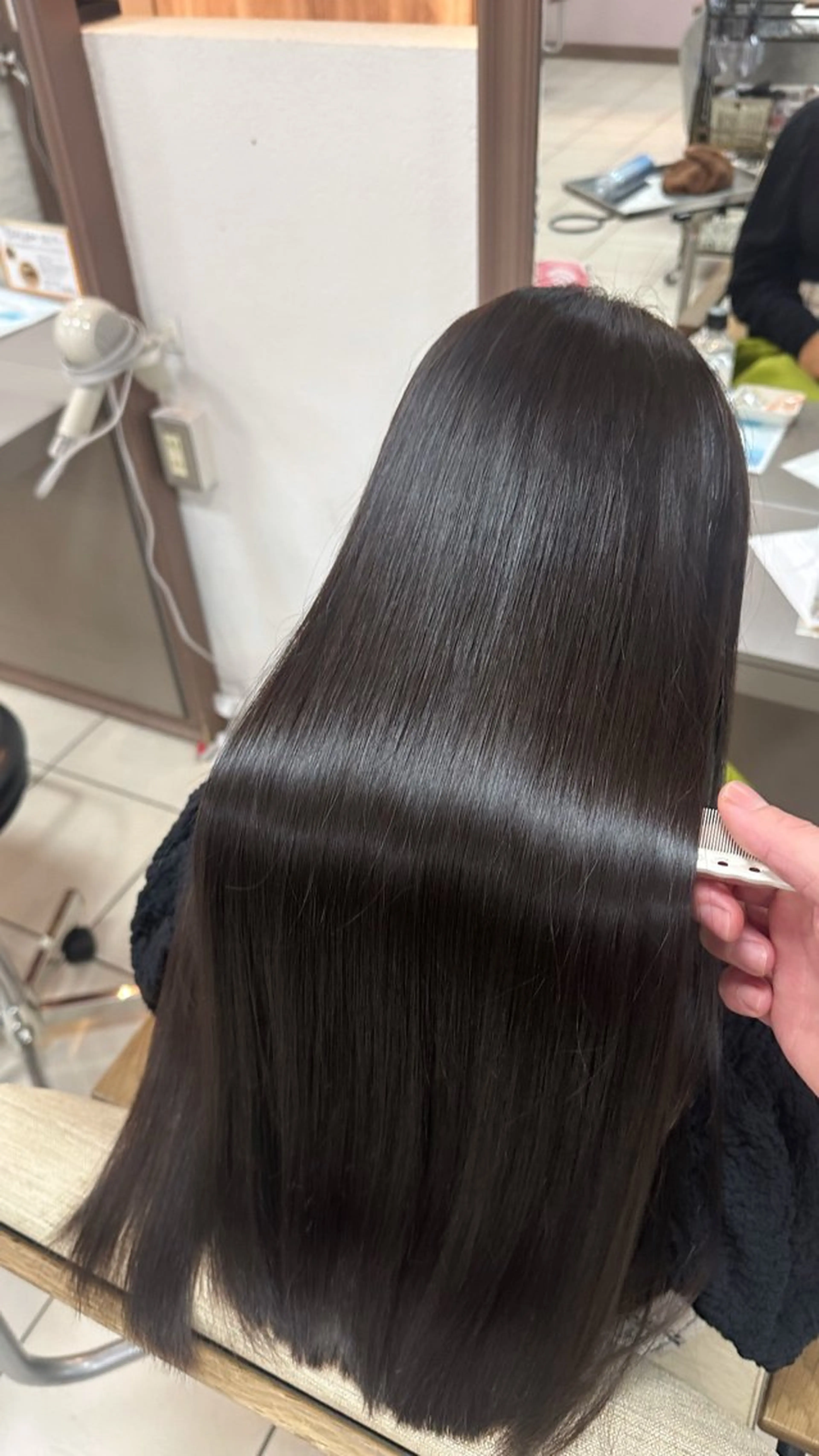 ロング カット 縮毛矯正 トリートメント 髪質改善/縮毛矯正 /Yushinのヘアスタイル