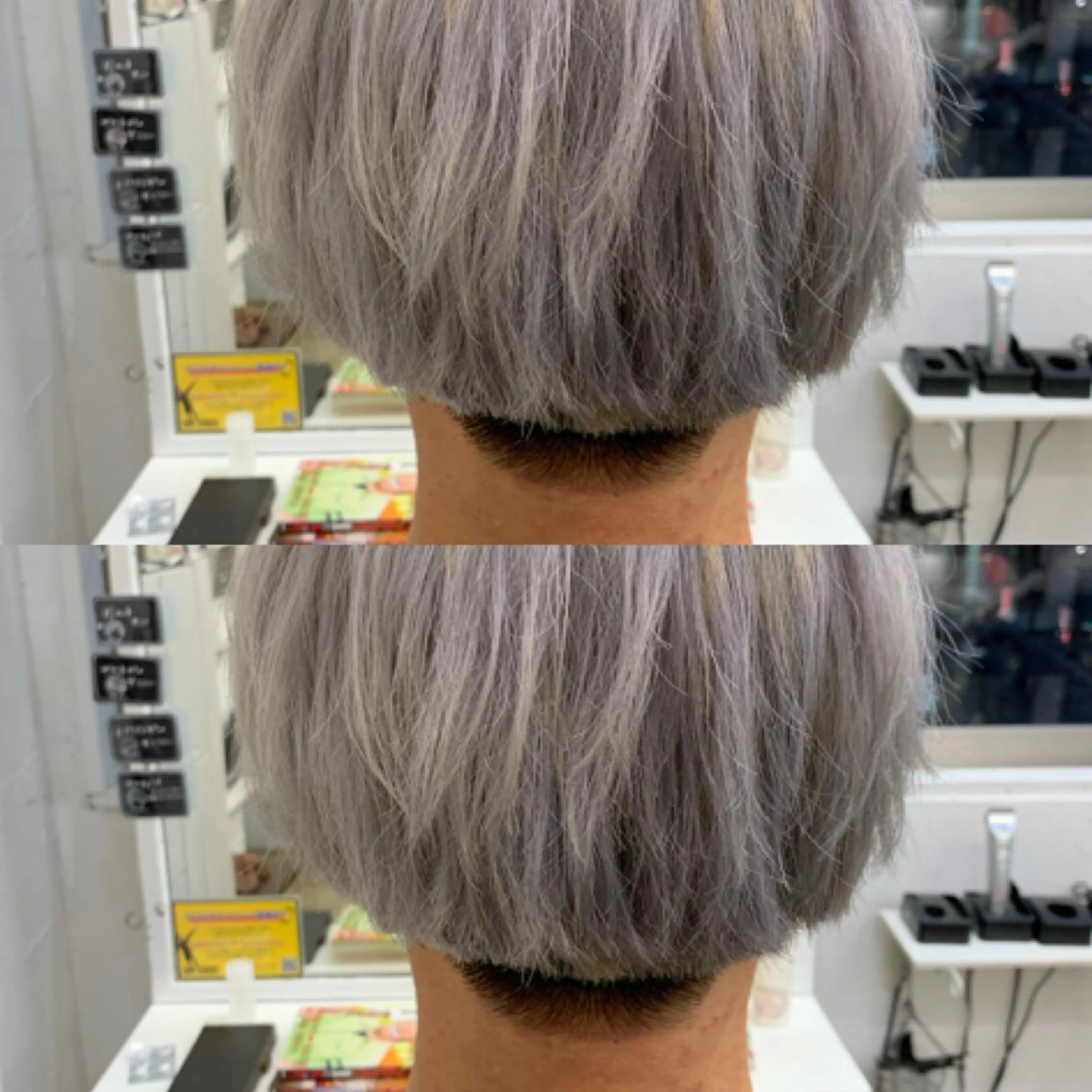 ショート カラー メンズ シルバー ホワイトシルバー メンズ専門店 店長 小柳 裕夢のヘアスタイル