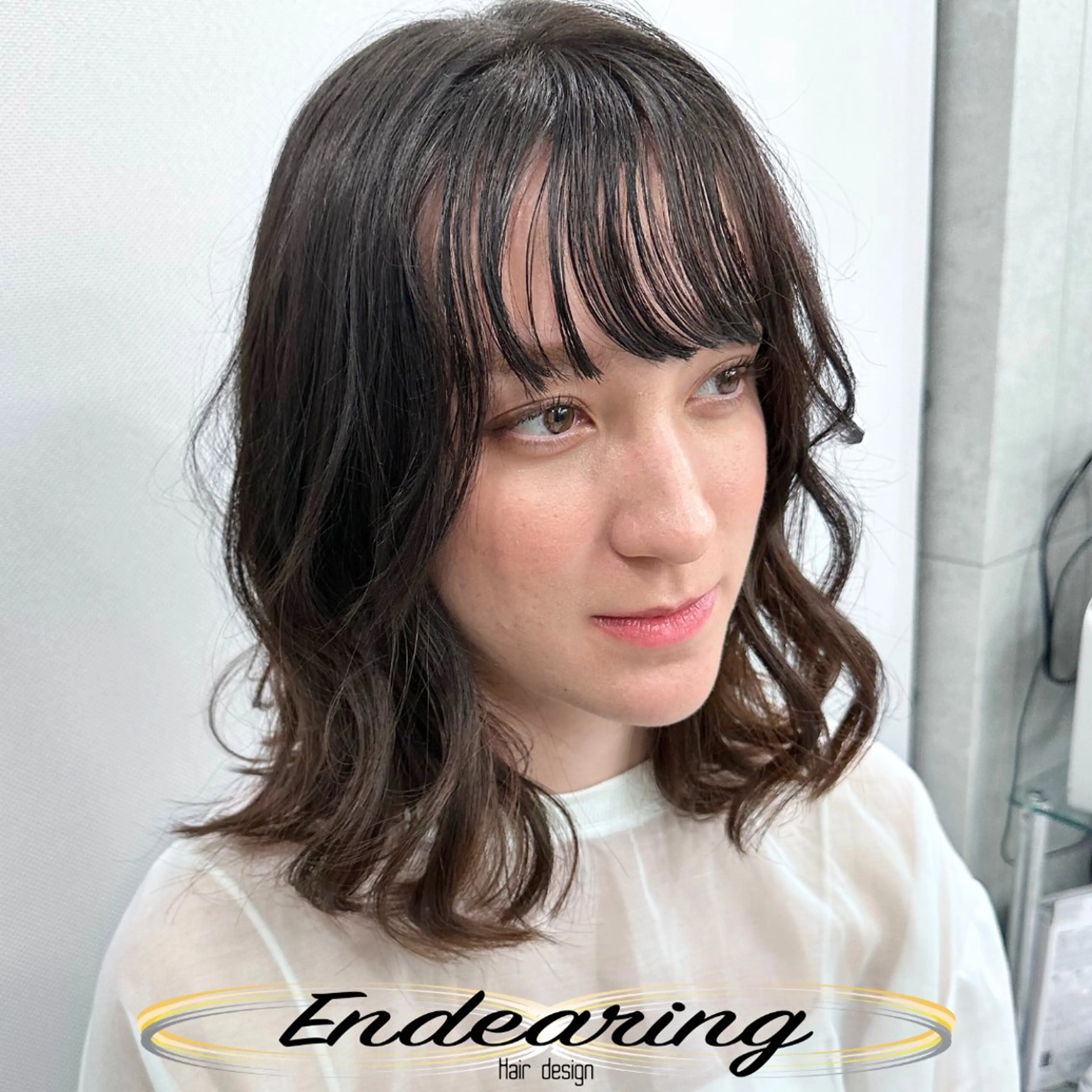 セミロング セミロングパーマ トリートメント カット パーマ トリートメント Endearing 銀座/レイヤーカットのヘアスタイル