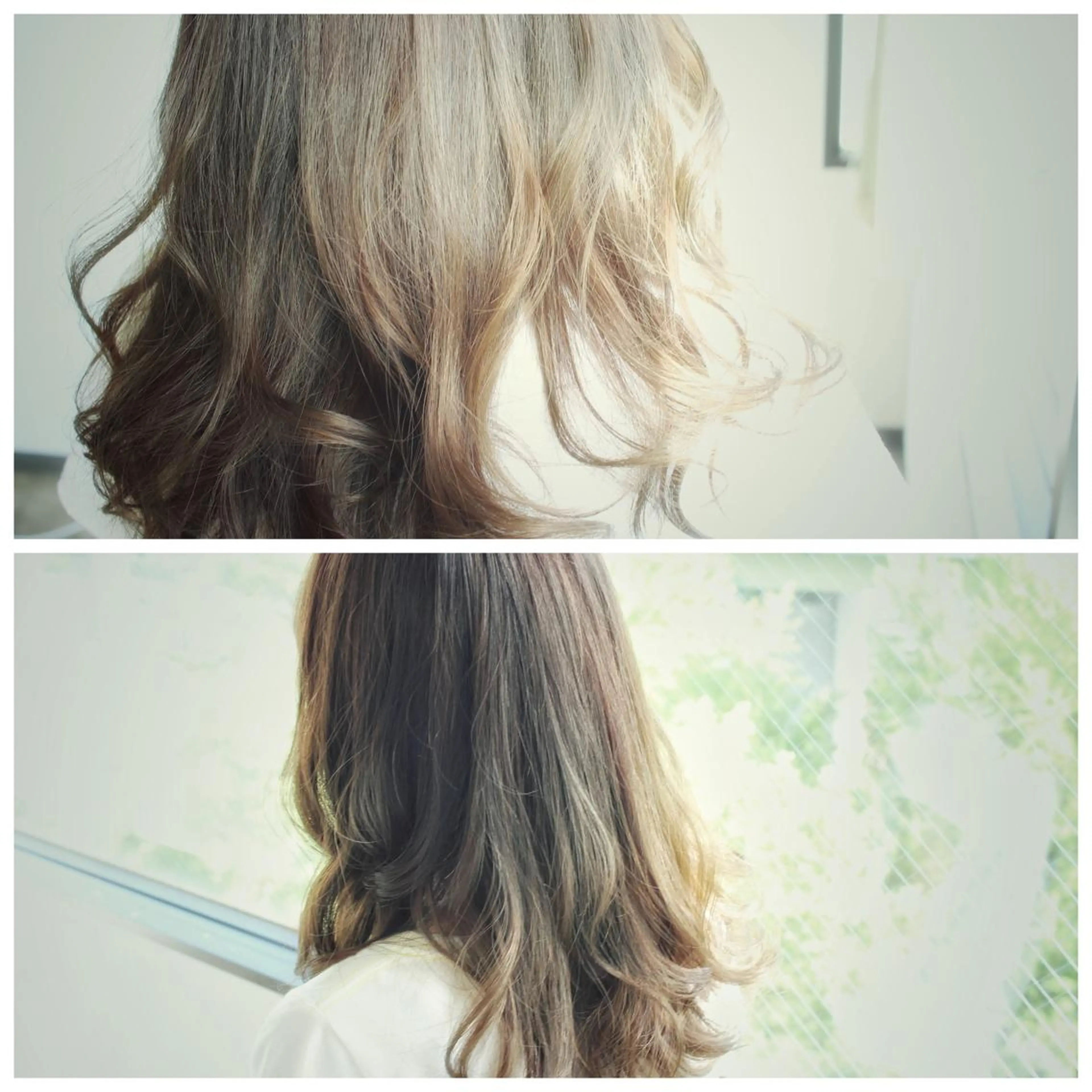 セミロング カラー ブリーチ 透明感カラー グラデーションカラー BOB🌟ハイトーン /ブリーチ/TAKUのヘアスタイル