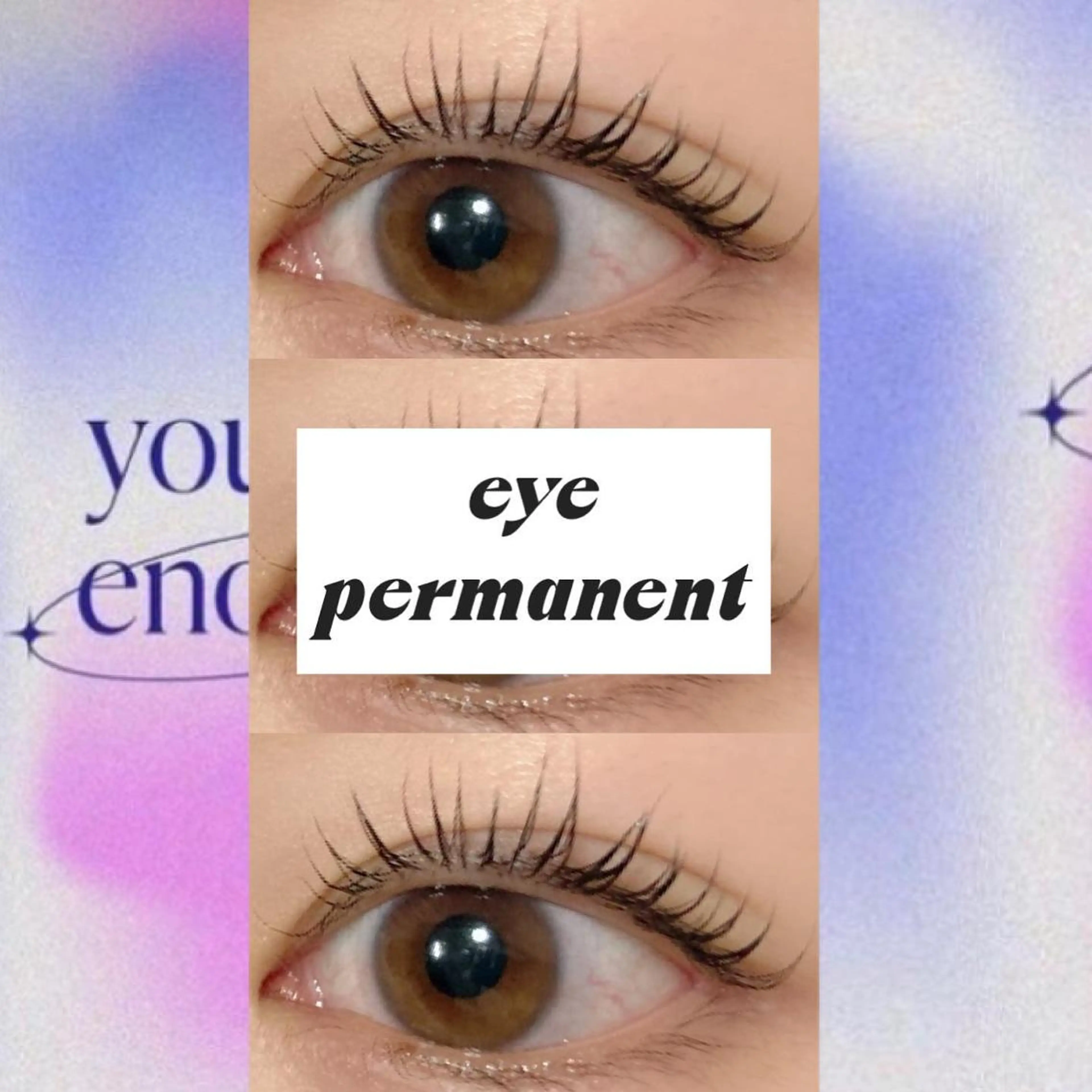 マツエク・マツパ 束感まつ毛 フラットラッシュ 韓国風マツエク まつげパーマ 一重×まつ毛パーマ orihara𐙚 まつげパーマ/眉毛のマツエク・マツパデザイン