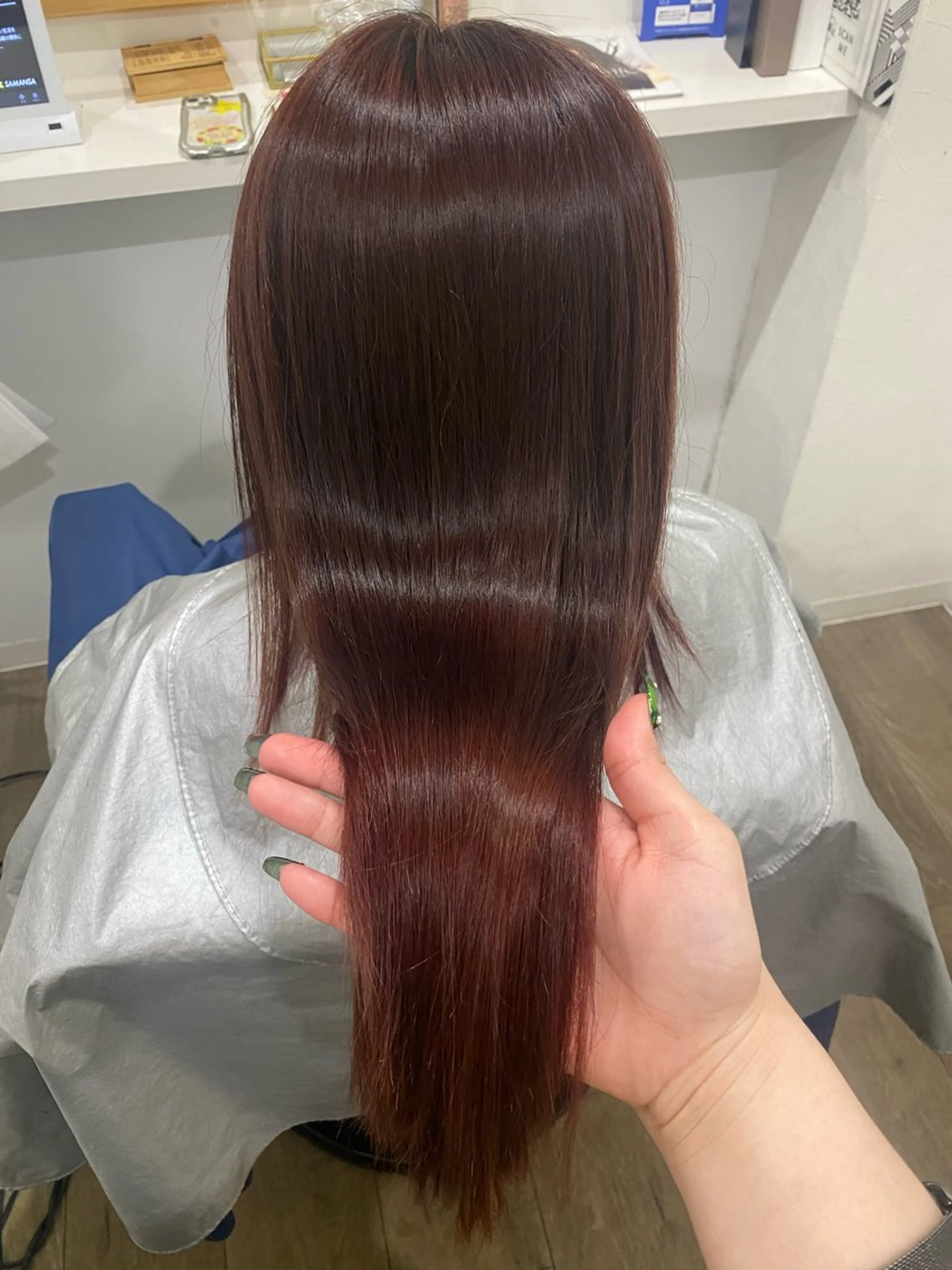 ロング カット ヘアカラー 縮毛矯正 Jewel Box東梅田所属・髪質改善サロン 梅田/ヨナミネのヘアスタイル