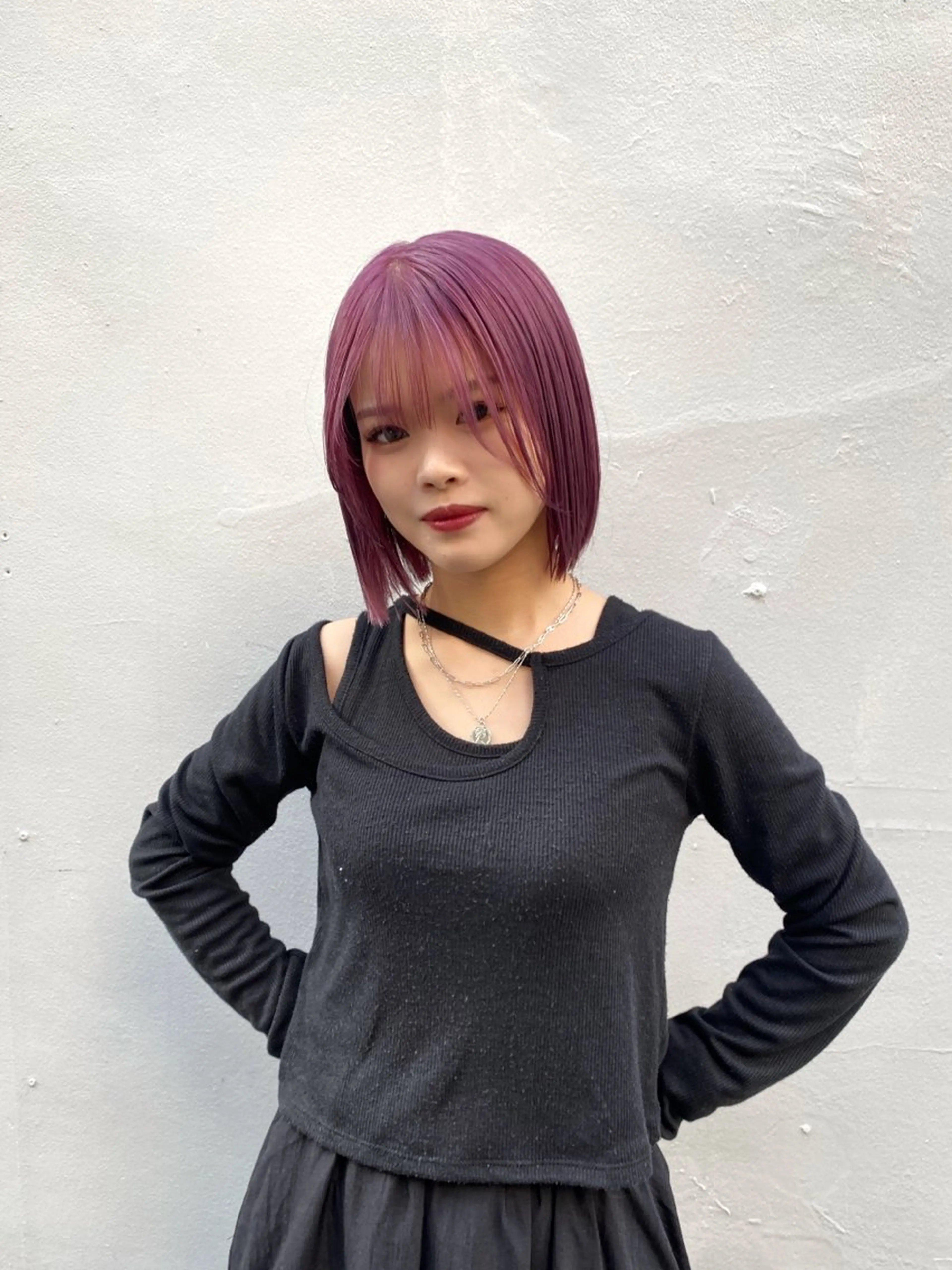 ミディアム 重里 瑠花のヘアスタイル