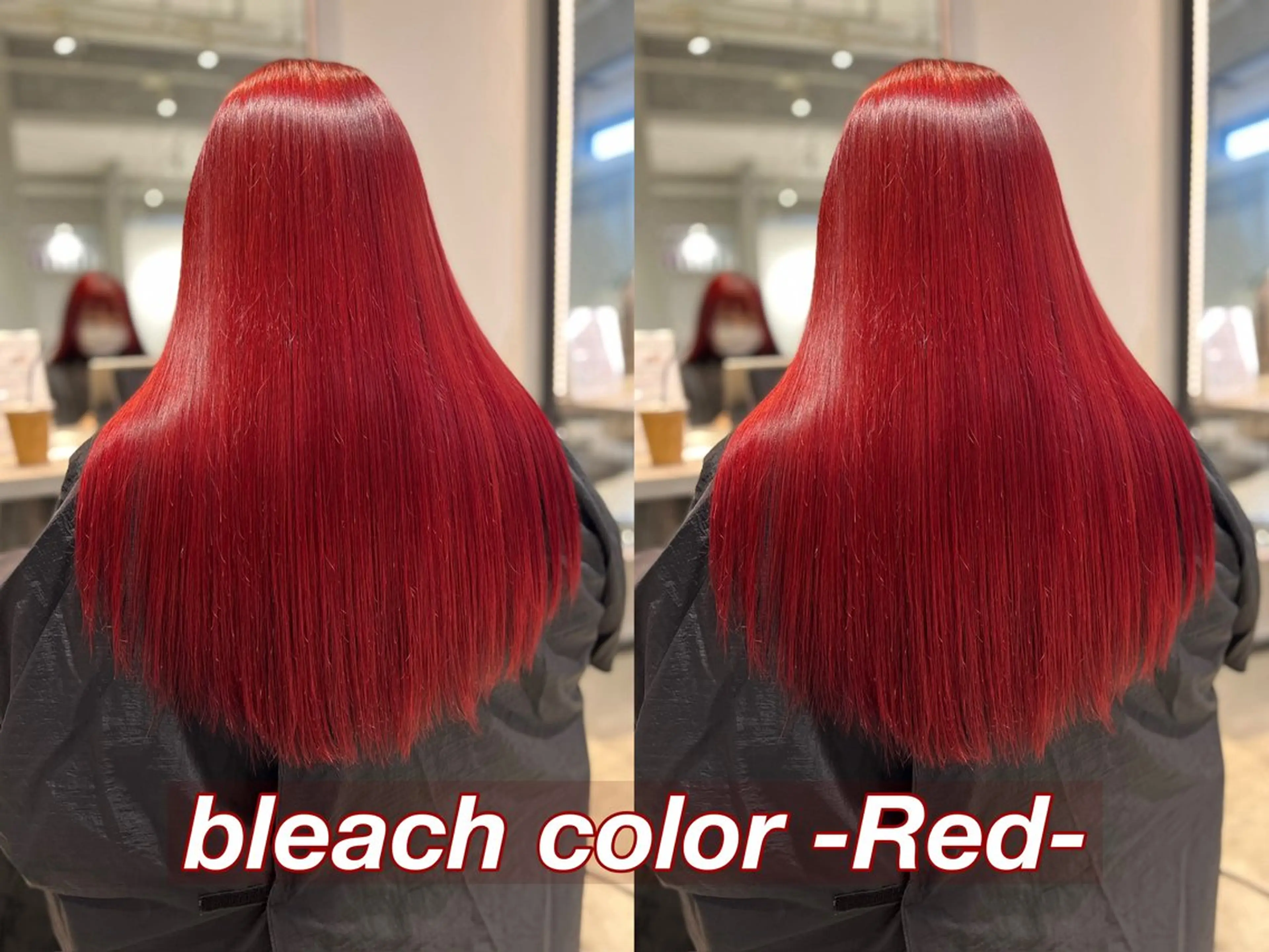 ロング カラー ブリーチ レッドカラー カット ヘアカラー トリートメント 髪質改善/縮毛矯正 レイヤー/松川匠のヘアスタイル