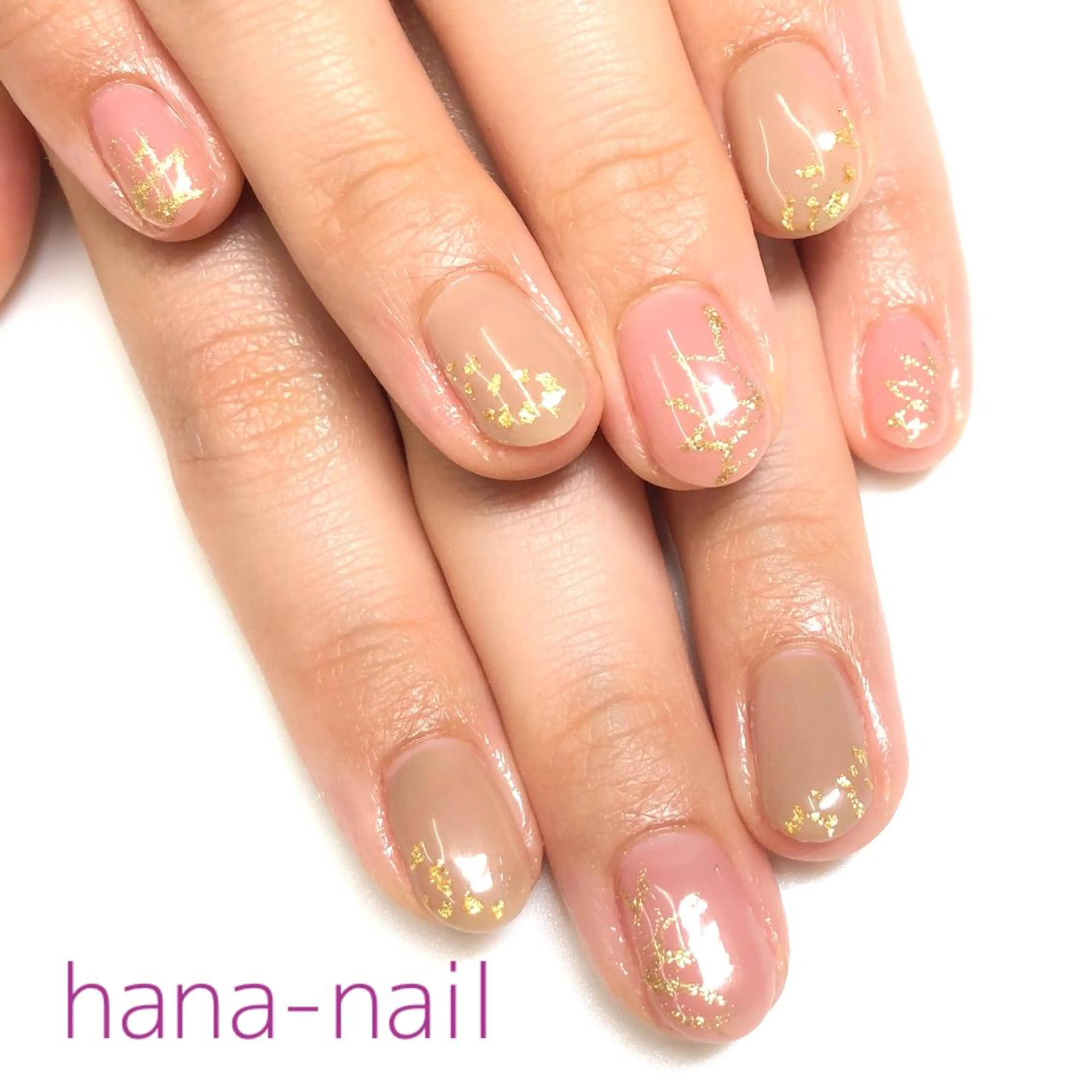 ネイル ワンカラーネイル ブライダルネイル Kao hana-nailのネイルデザイン