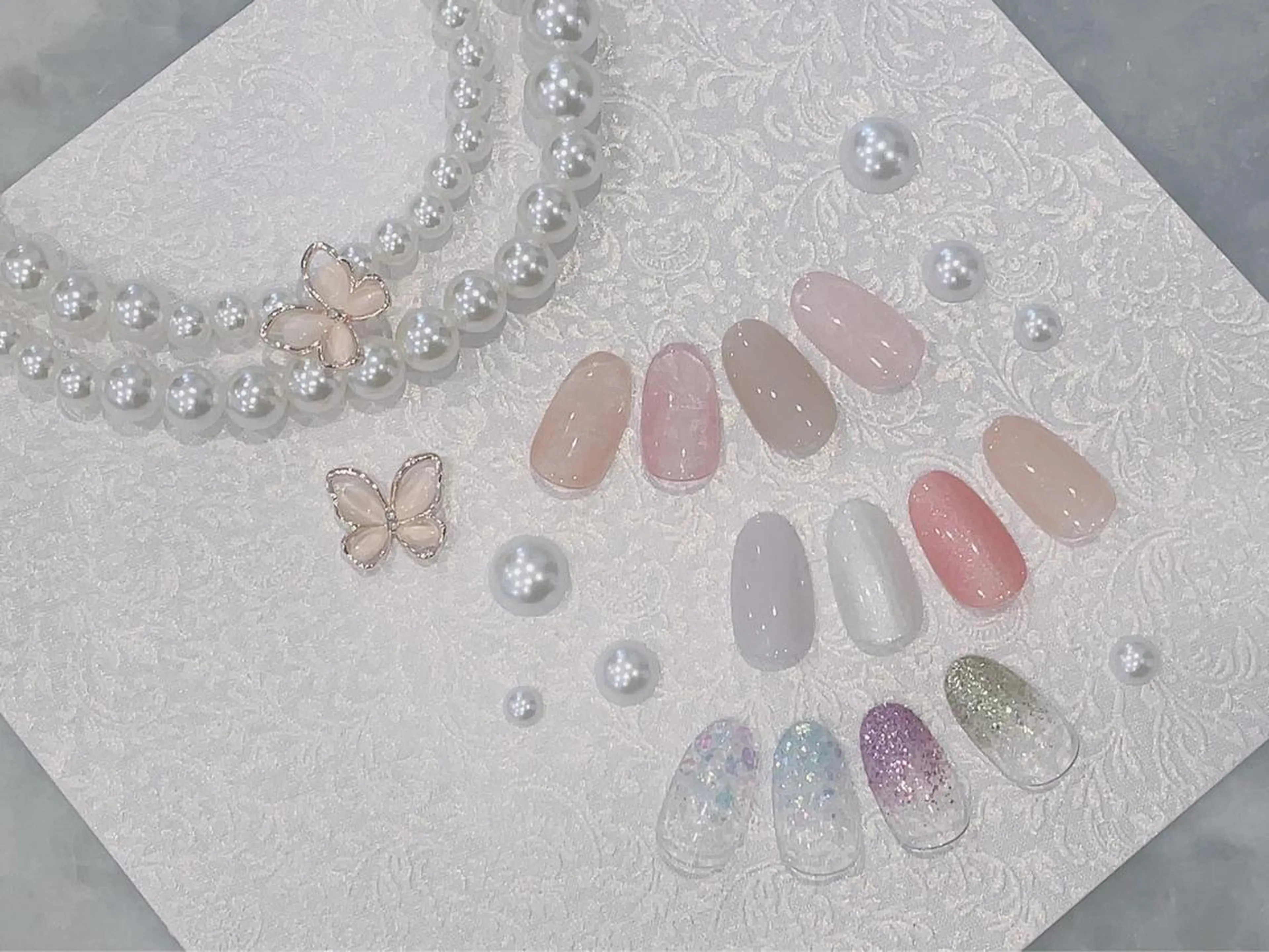 ネイル ラメ(グリッター) 新☆Rizz西船橋 川崎のマツエク・マツパデザイン