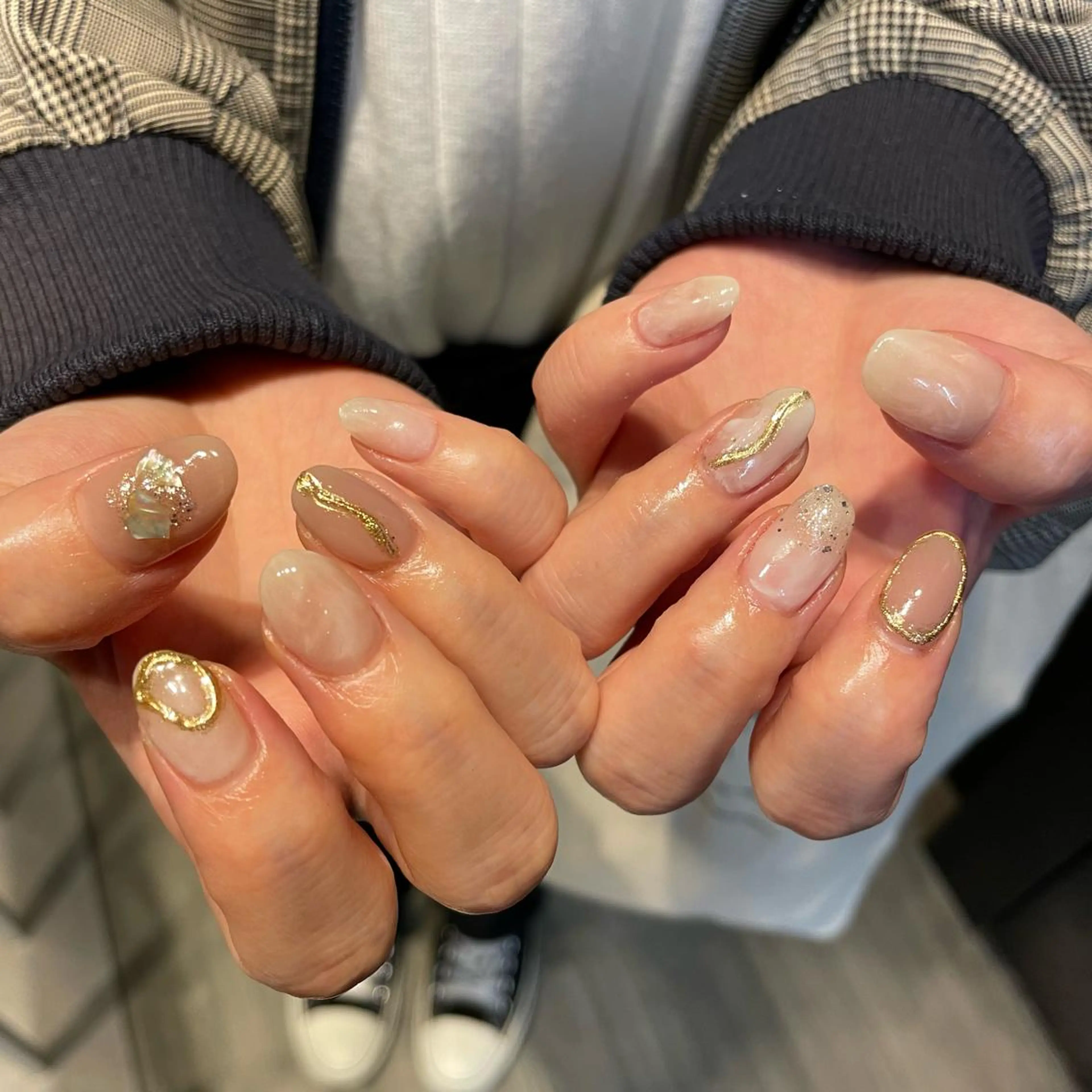 ネイル 🫧飛山琉桜/二条 ネイルアート/束感のマツエク・マツパデザイン