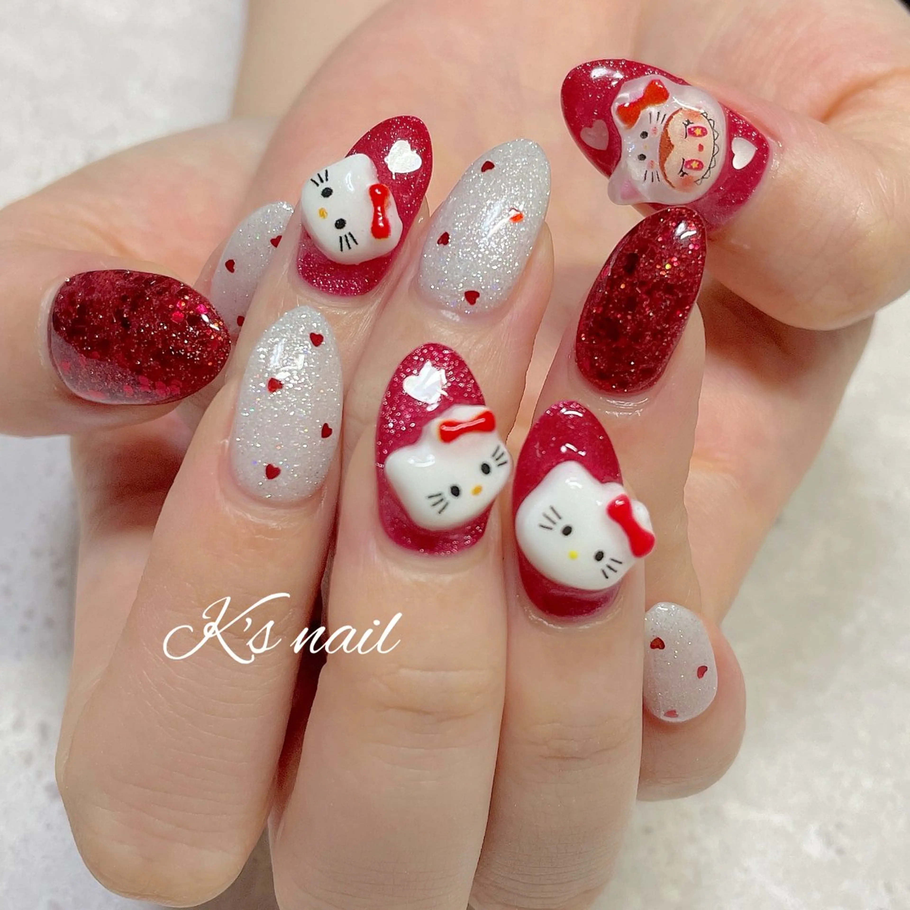 ネイル キラキラネイル ハンドネイル K's nail kotoeのネイルデザイン