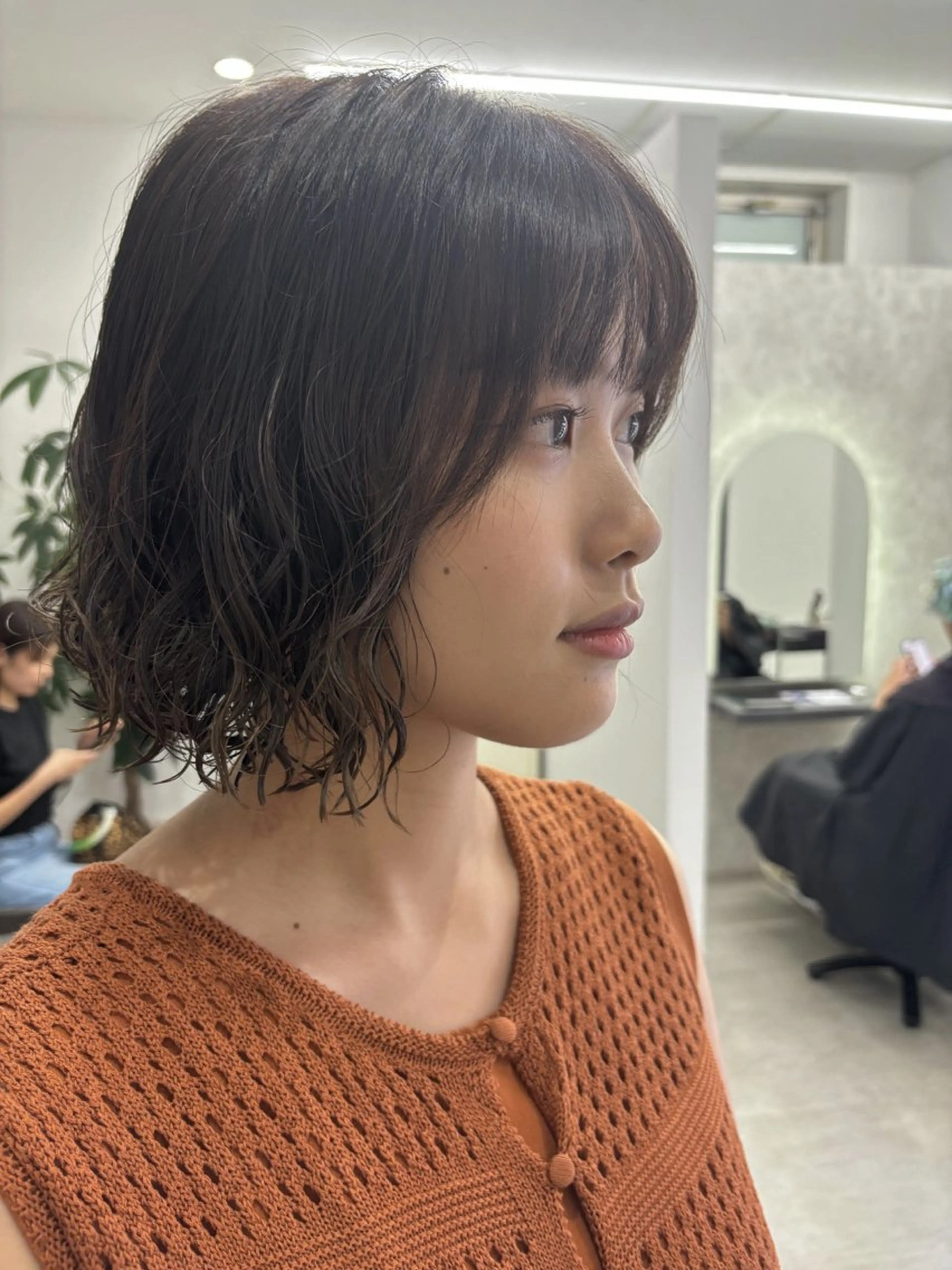 ショート ショートボブ ボブ ショートヘア 新村 華奈絵のヘアスタイル