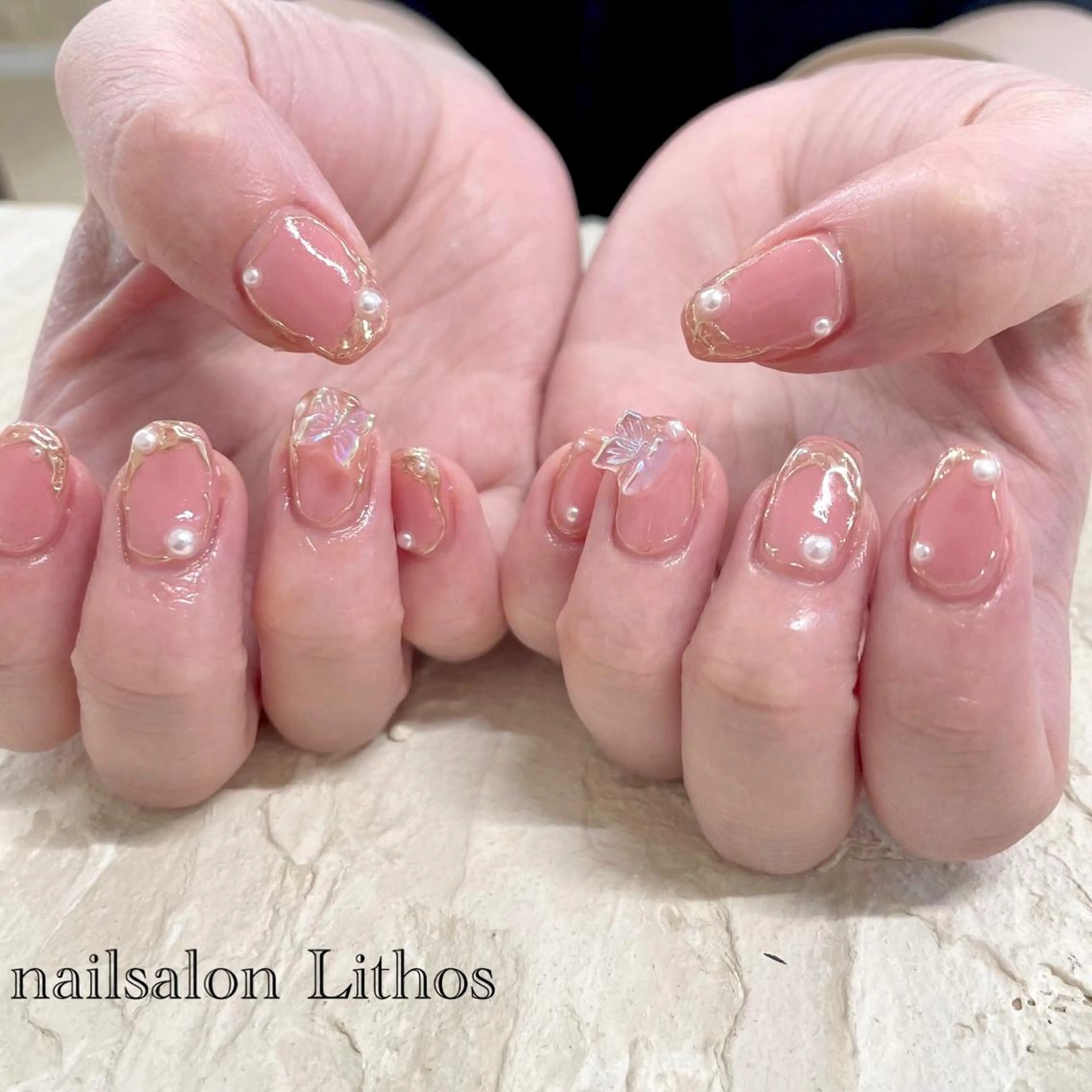 ネイル ワンホンネイル ハンドネイル nailsalon Lithos所属・nailsalon Recontreのネイルデザイン